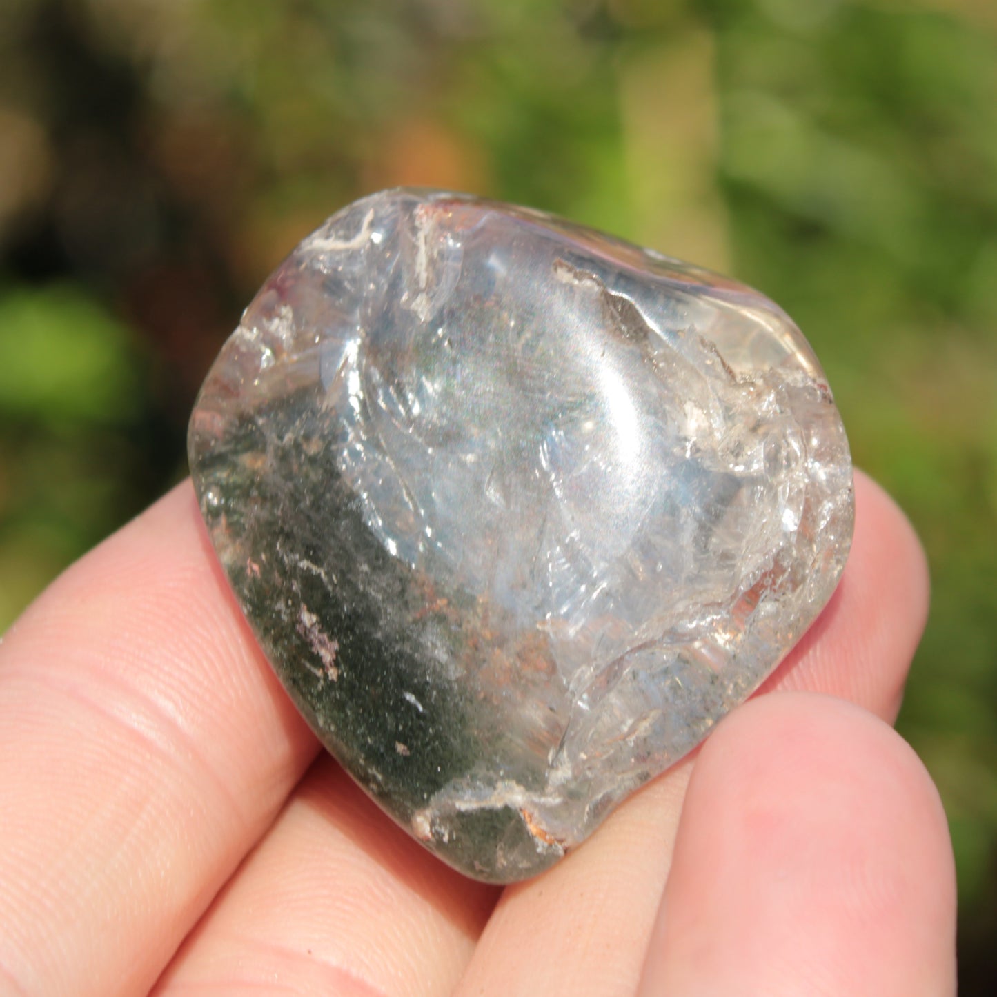 Green Ghost Quartz cluster 38g Rocks and Things