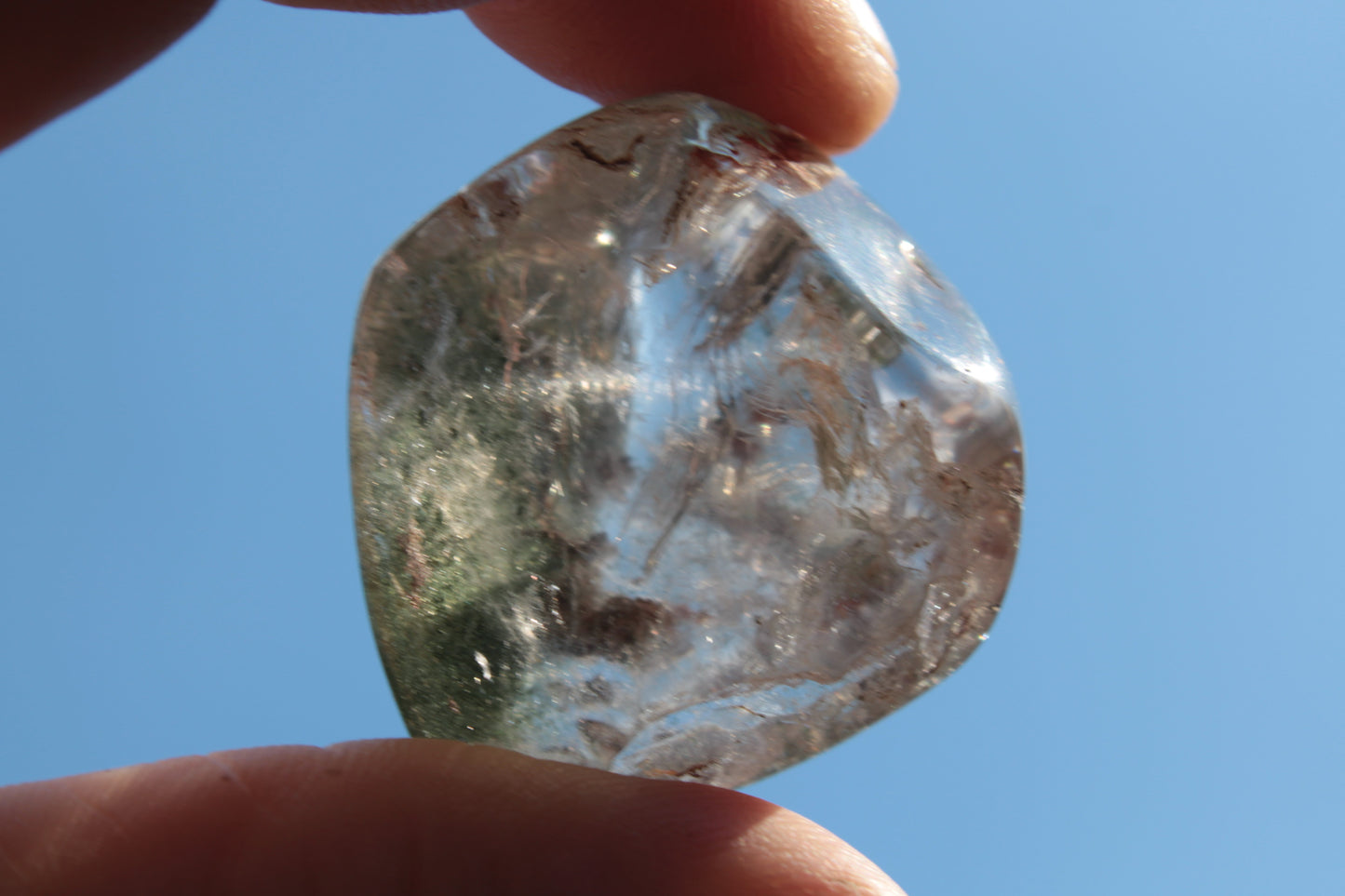 Green Ghost Quartz cluster 38g Rocks and Things