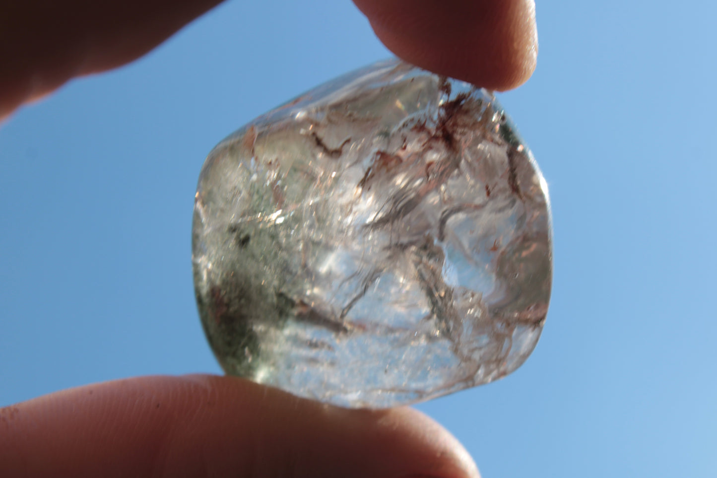 Green Ghost Quartz cluster 38g Rocks and Things