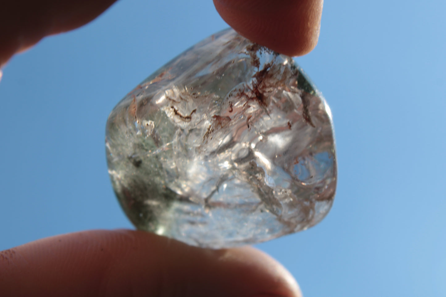 Green Ghost Quartz cluster 38g Rocks and Things