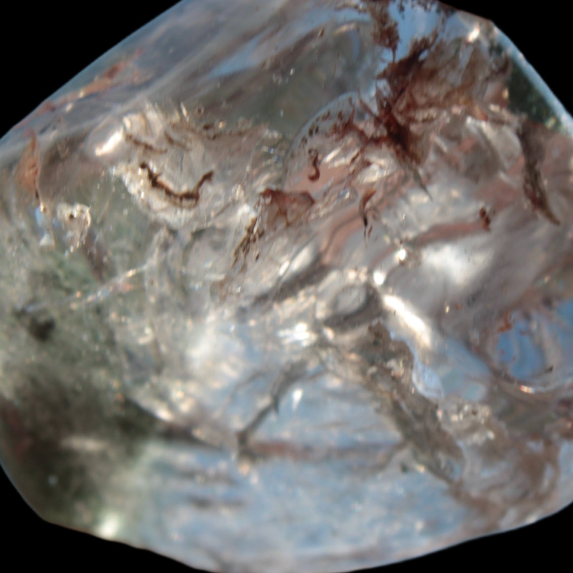 Green Ghost Quartz cluster 38g Rocks and Things