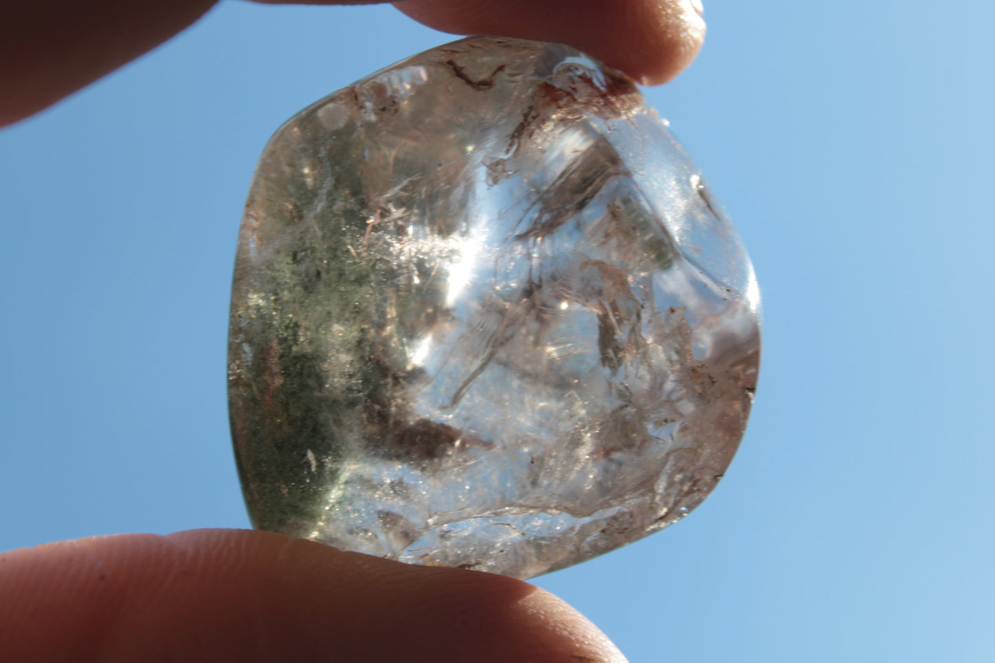 Green Ghost Quartz cluster 38g Rocks and Things