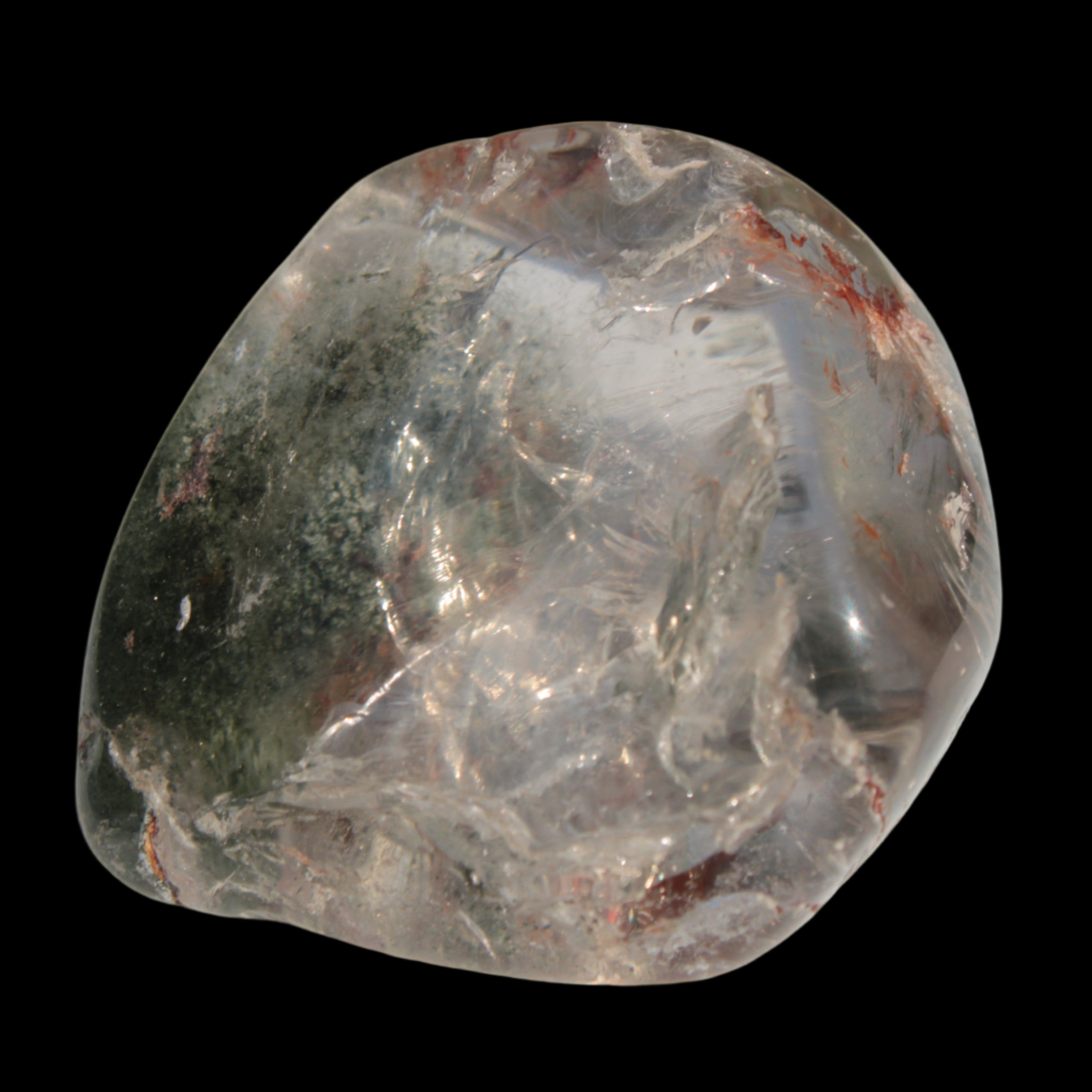 Green Ghost Quartz crystal 38g in sunlight - Rocks and Things Store