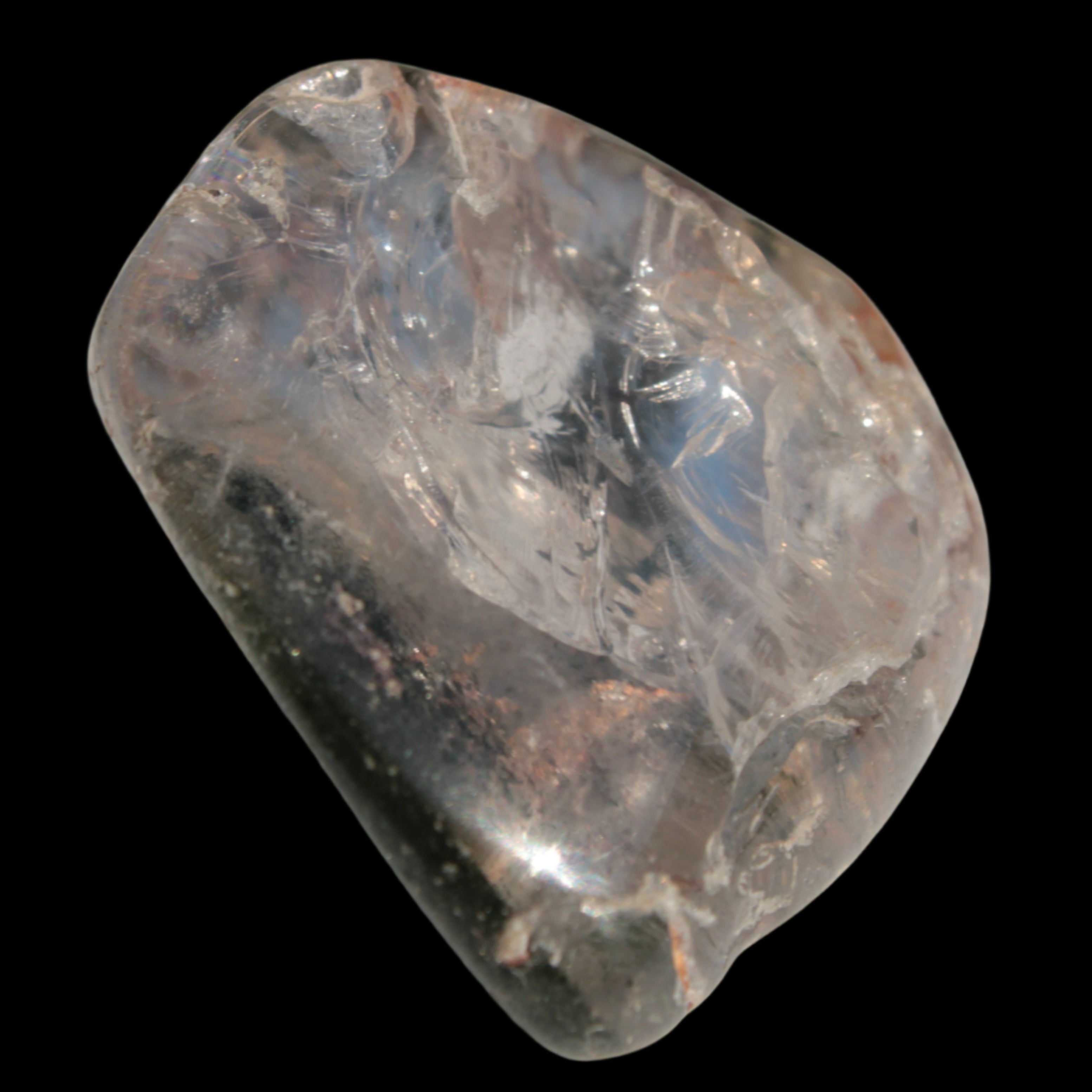 Green Ghost Quartz crystal 38g in sunlight - Rocks and Things Store