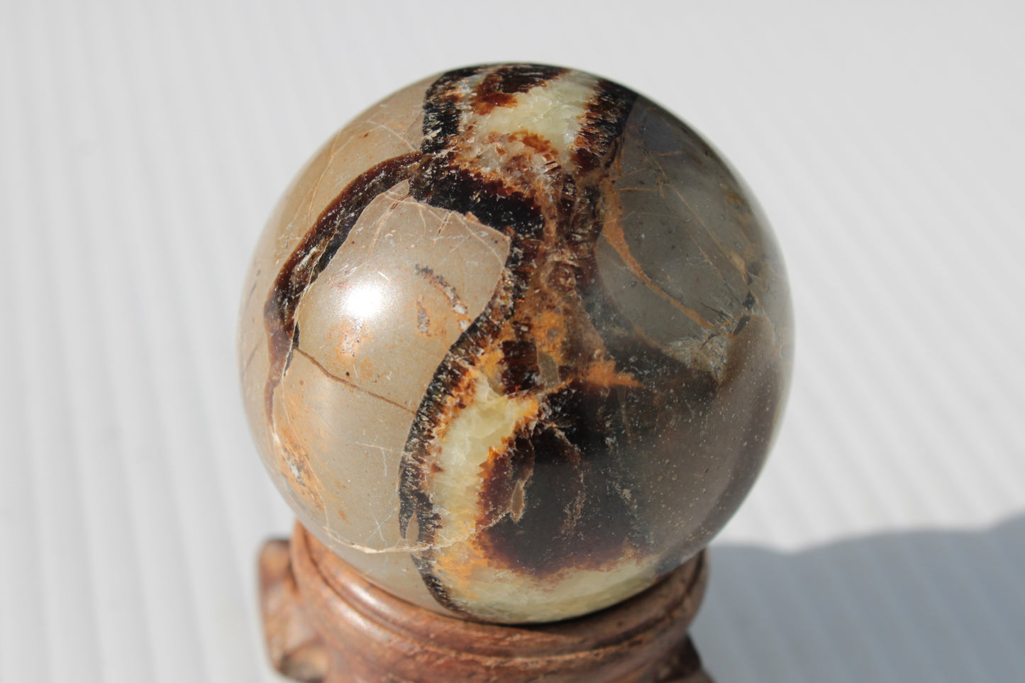 Septarian Dragon Stone sphere 47mm 144g Rocks and Things