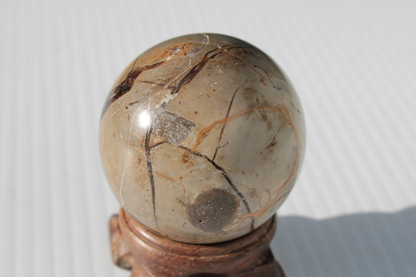 Septarian Dragon Stone sphere 47mm 144g Rocks and Things