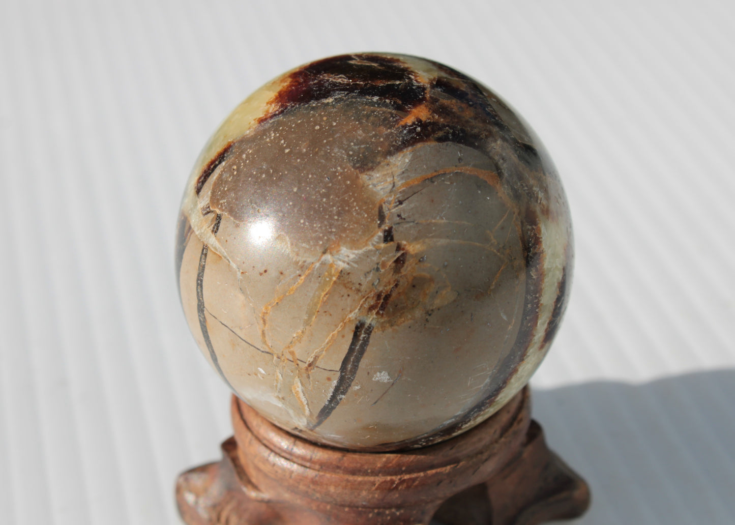 Septarian Dragon Stone sphere 47mm 144g Rocks and Things