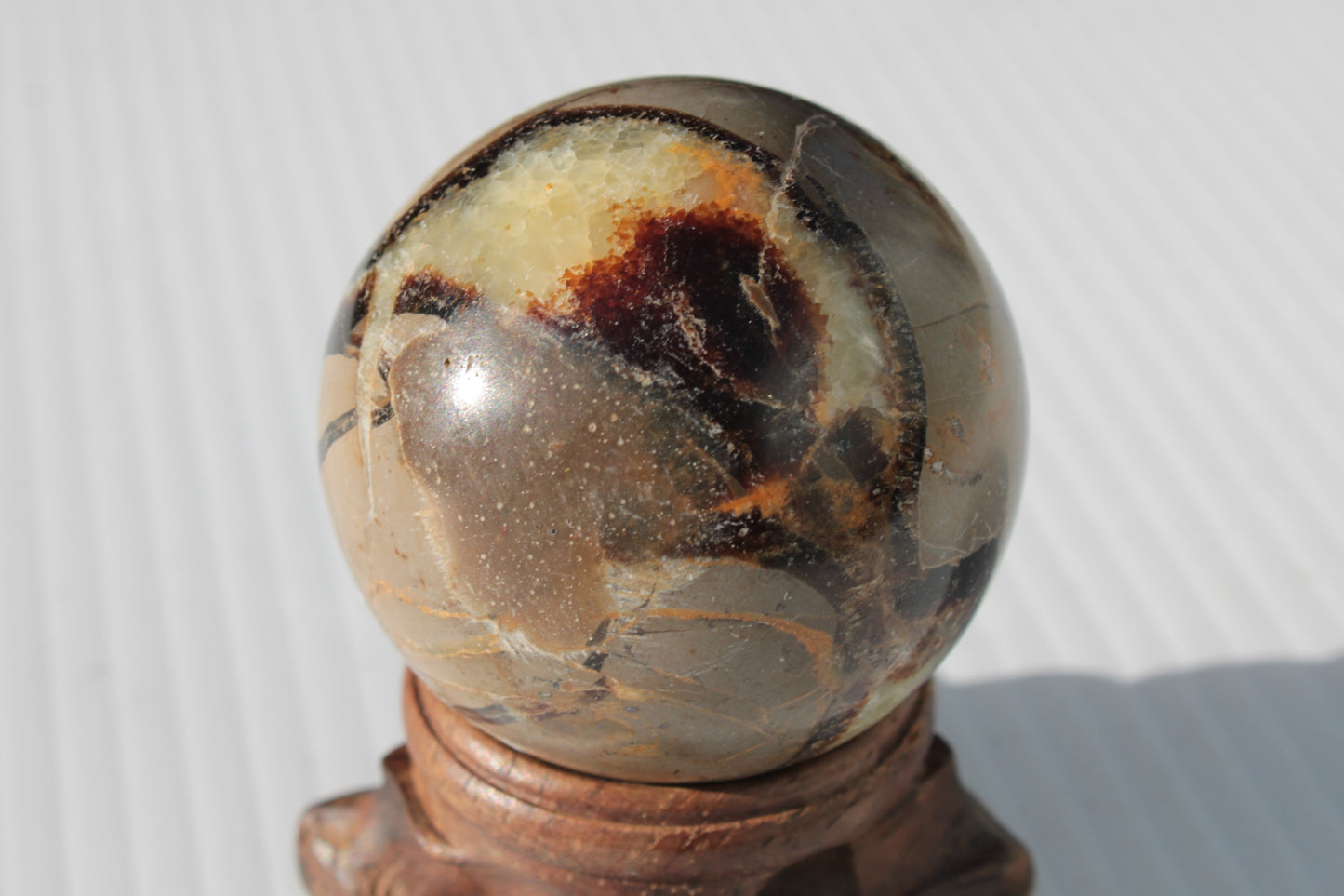 Septarian Dragon Stone sphere 47mm 144g Rocks and Things