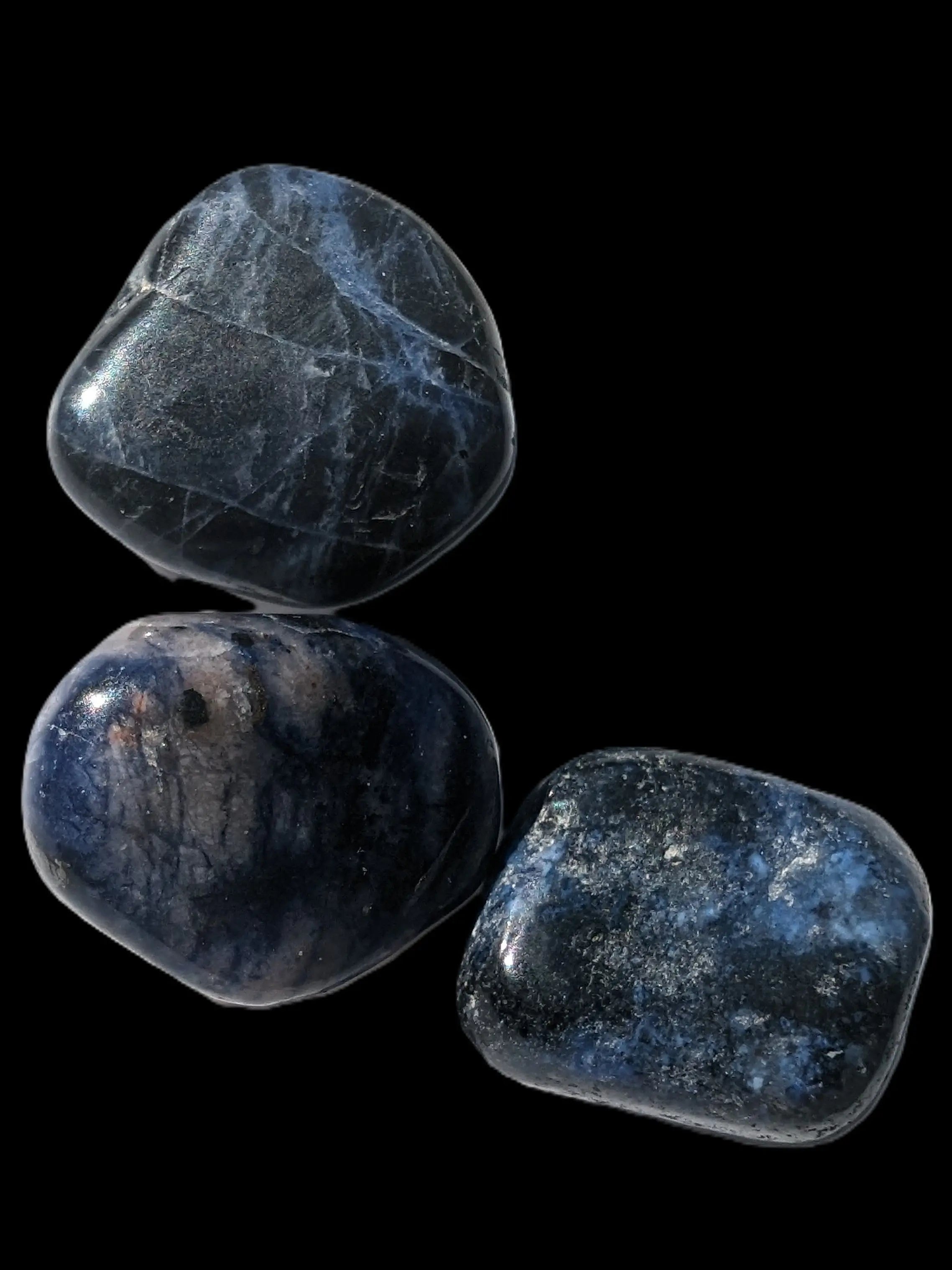 Sodalite 2/3 small polished stones 11-12g Rocks and Things