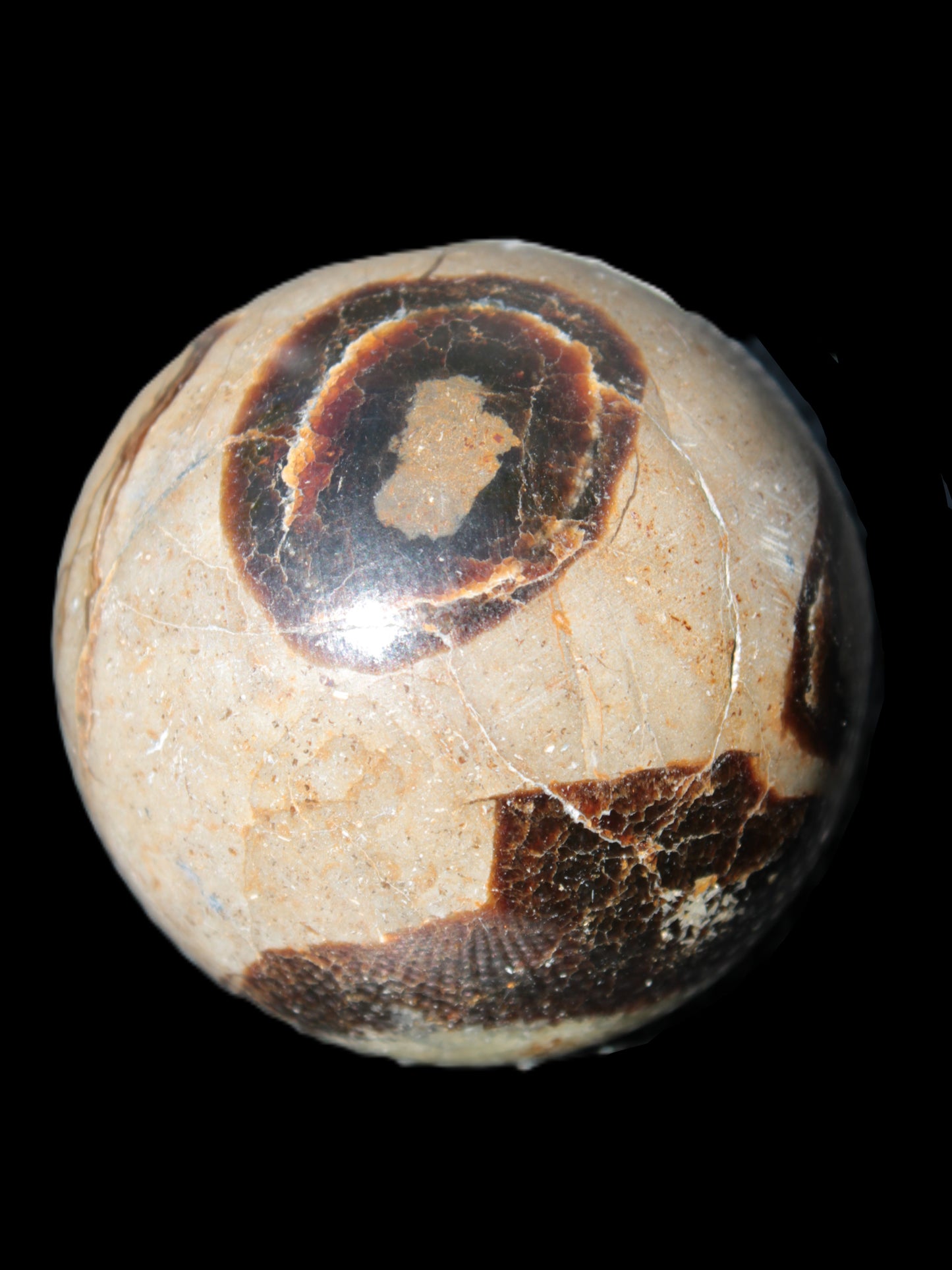 Septarian Dragon Stone sphere 57mm 248g Rocks and Things