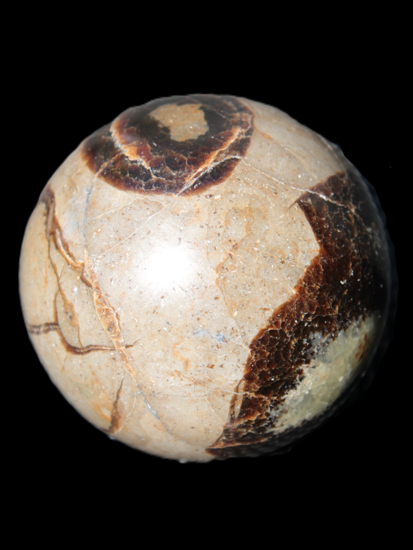 Septarian Dragon Stone sphere 57mm 248g Rocks and Things