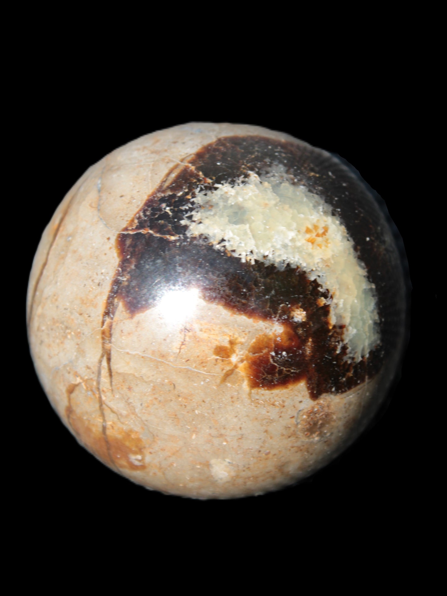 Septarian Dragon Stone sphere 57mm 248g Rocks and Things