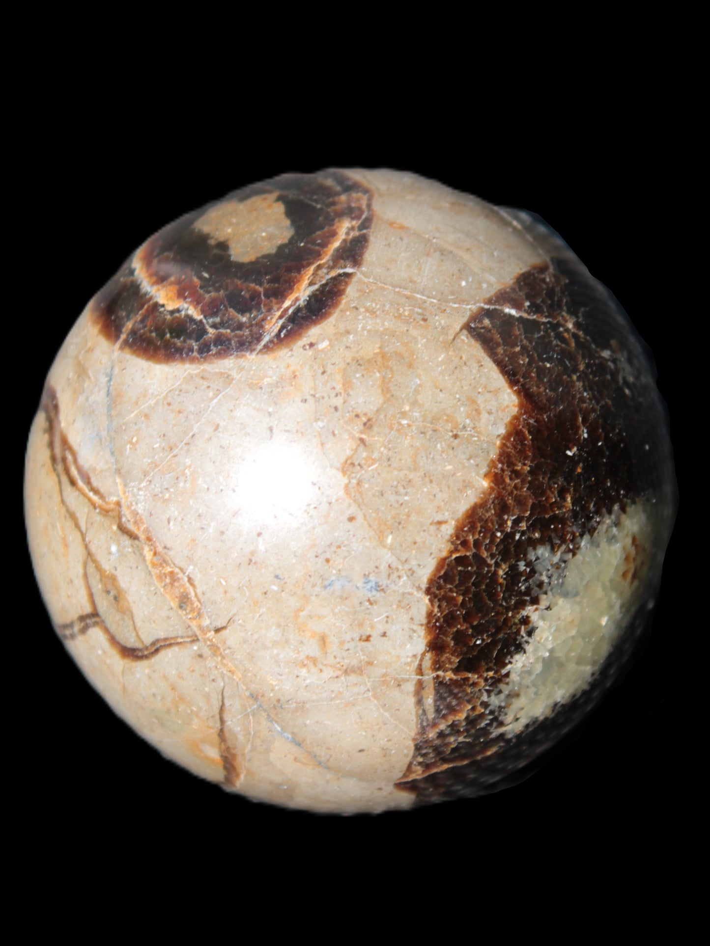 Septarian Dragon Stone sphere 57mm 248g Rocks and Things