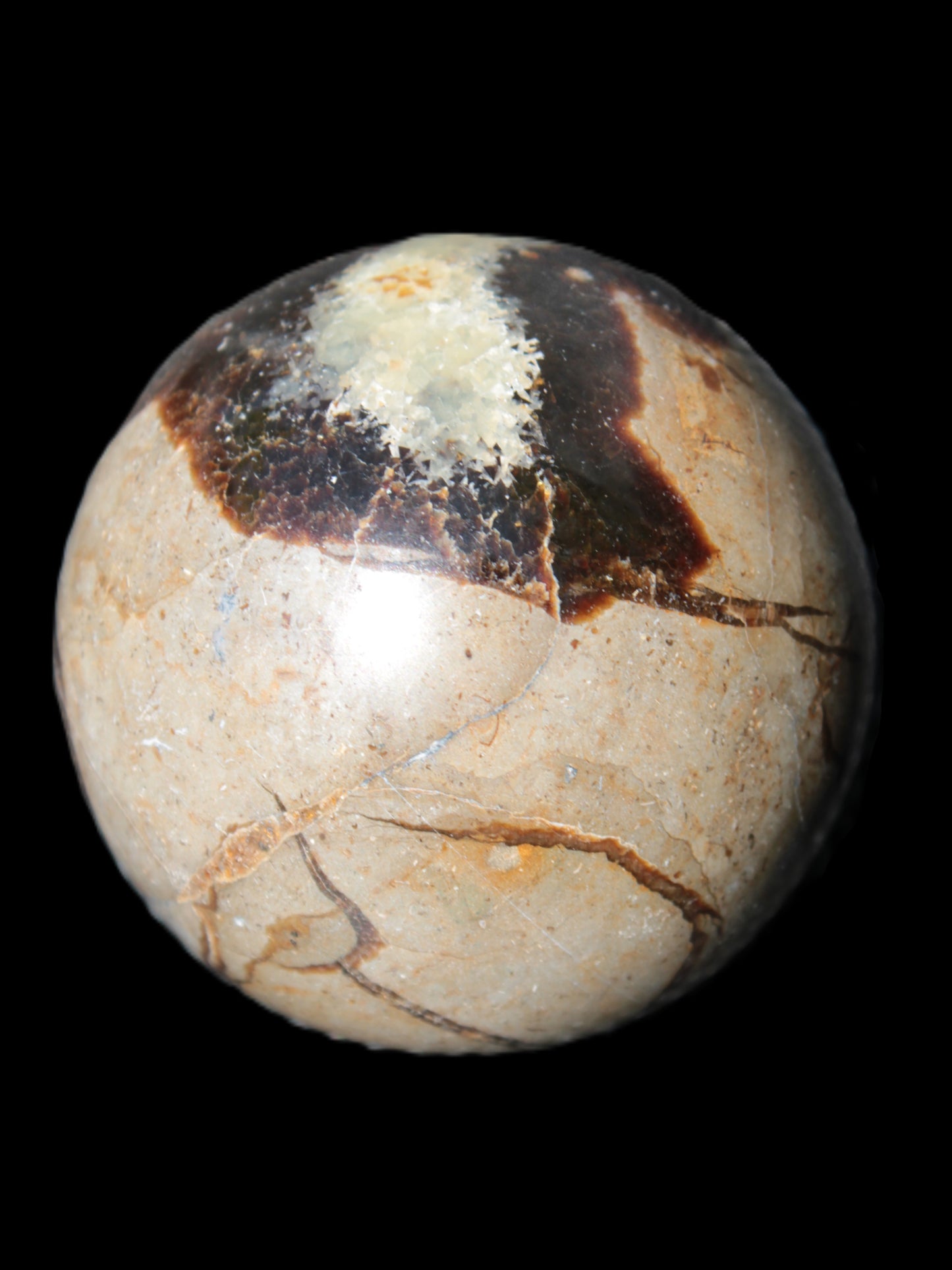Septarian Dragon Stone sphere 57mm 248g Rocks and Things
