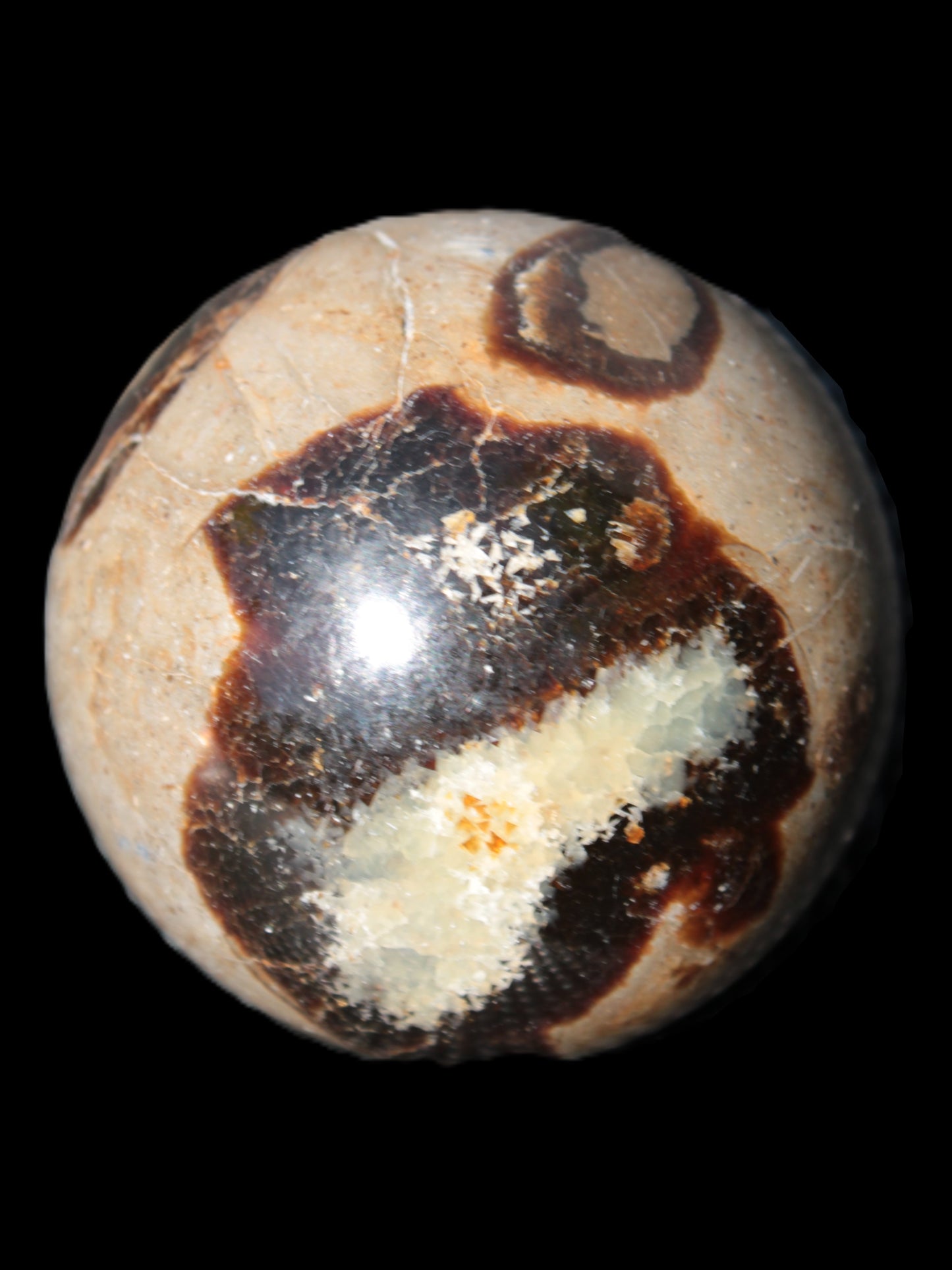 Septarian Dragon Stone sphere 57mm 248g Rocks and Things
