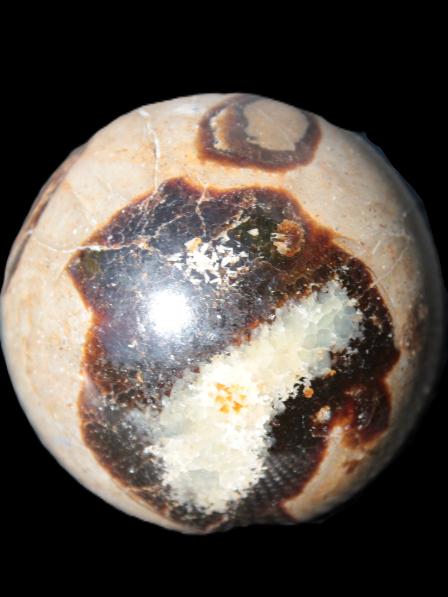 Septarian Dragon Stone sphere 57mm 248g Rocks and Things