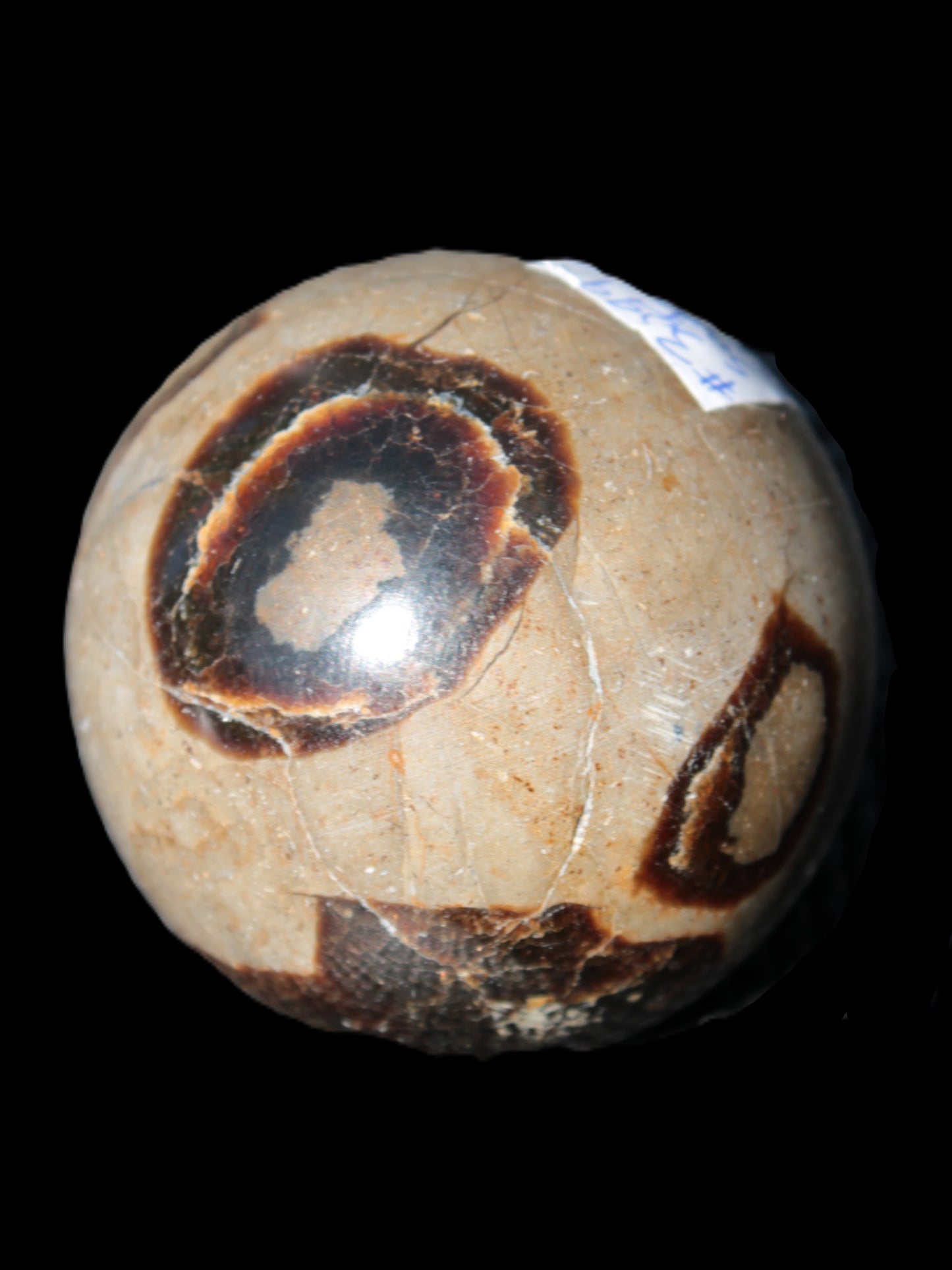 Septarian Dragon Stone sphere 57mm 248g Rocks and Things