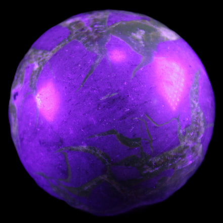 Septarian Dragon Stone sphere 51mm 192g in sunlight - Rocks and Things Store