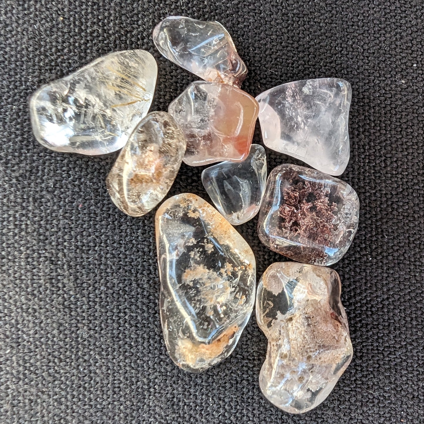 Quartz varieties tiny polished crystals Rocks and Things