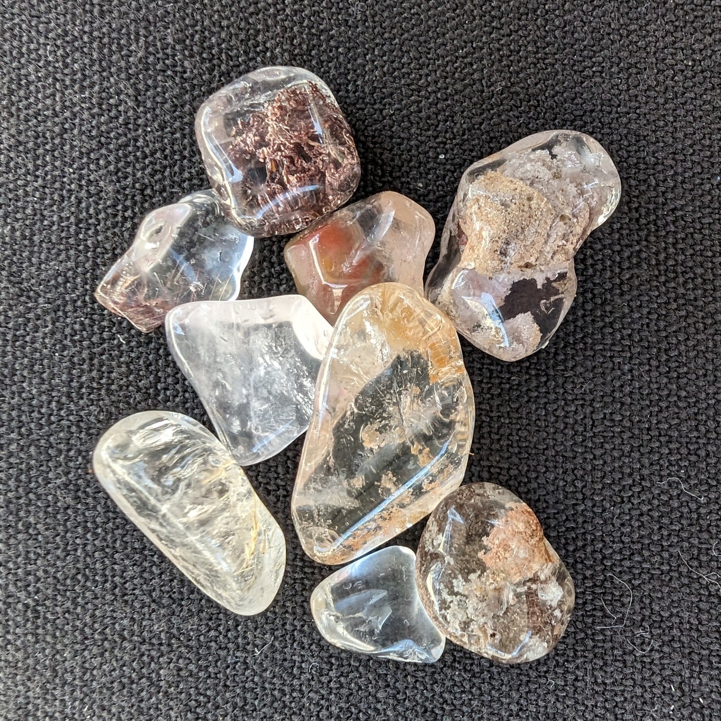 Quartz varieties tiny polished crystals Rocks and Things