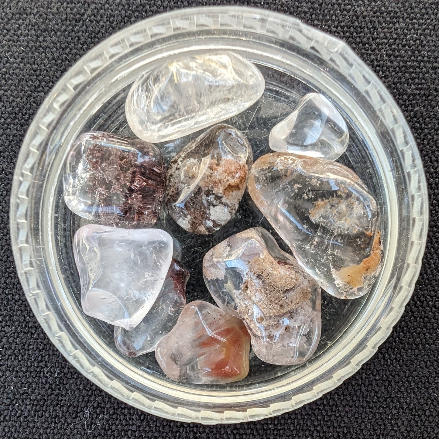 Quartz varieties tiny polished crystals Rocks and Things