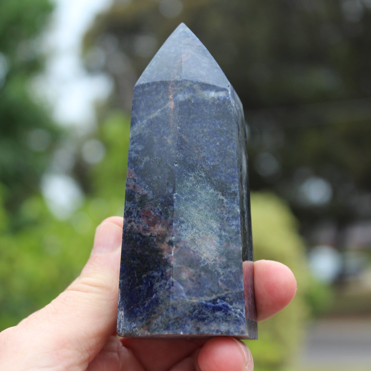 Sodalite obelisk 328g Rocks and Things