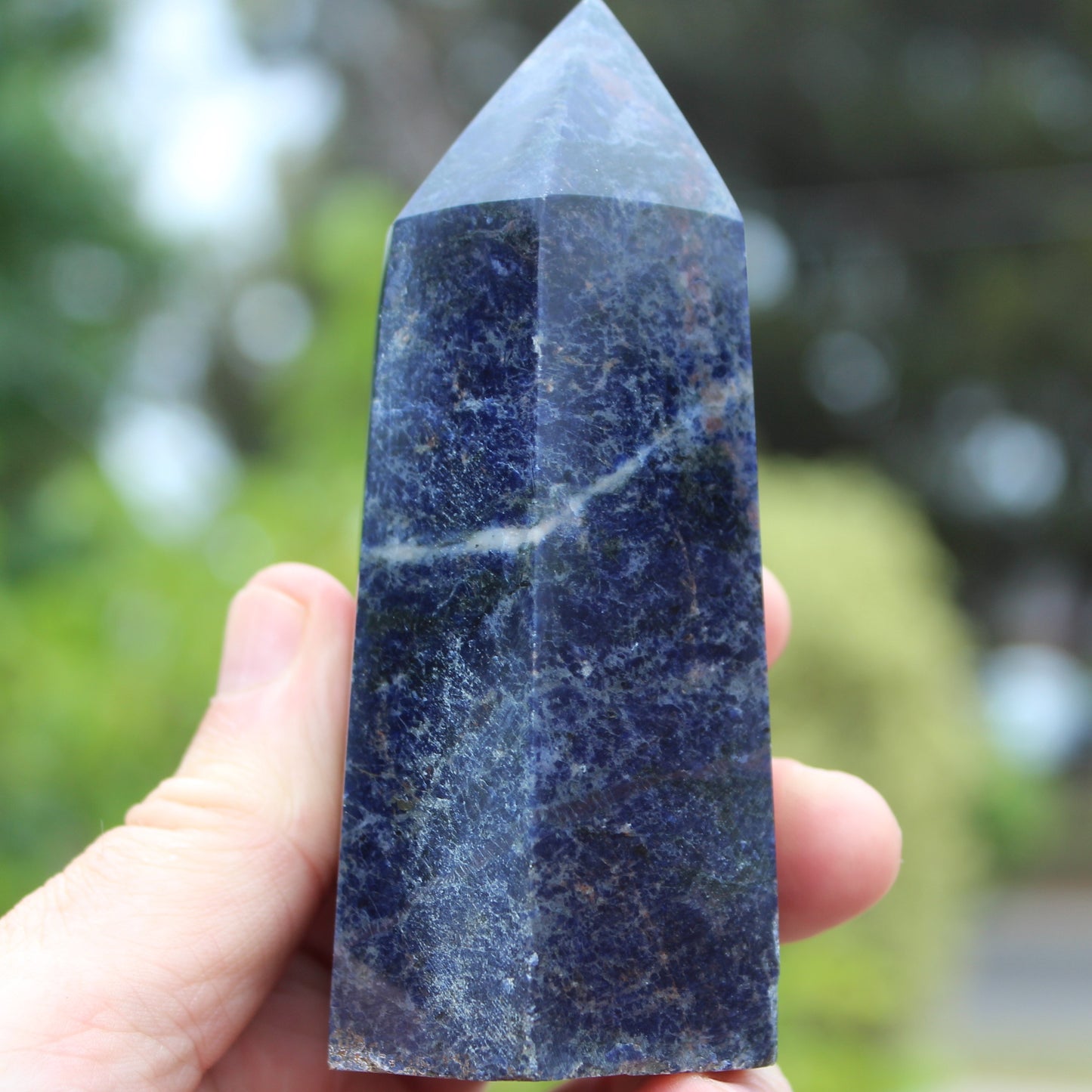 Sodalite obelisk 328g Rocks and Things