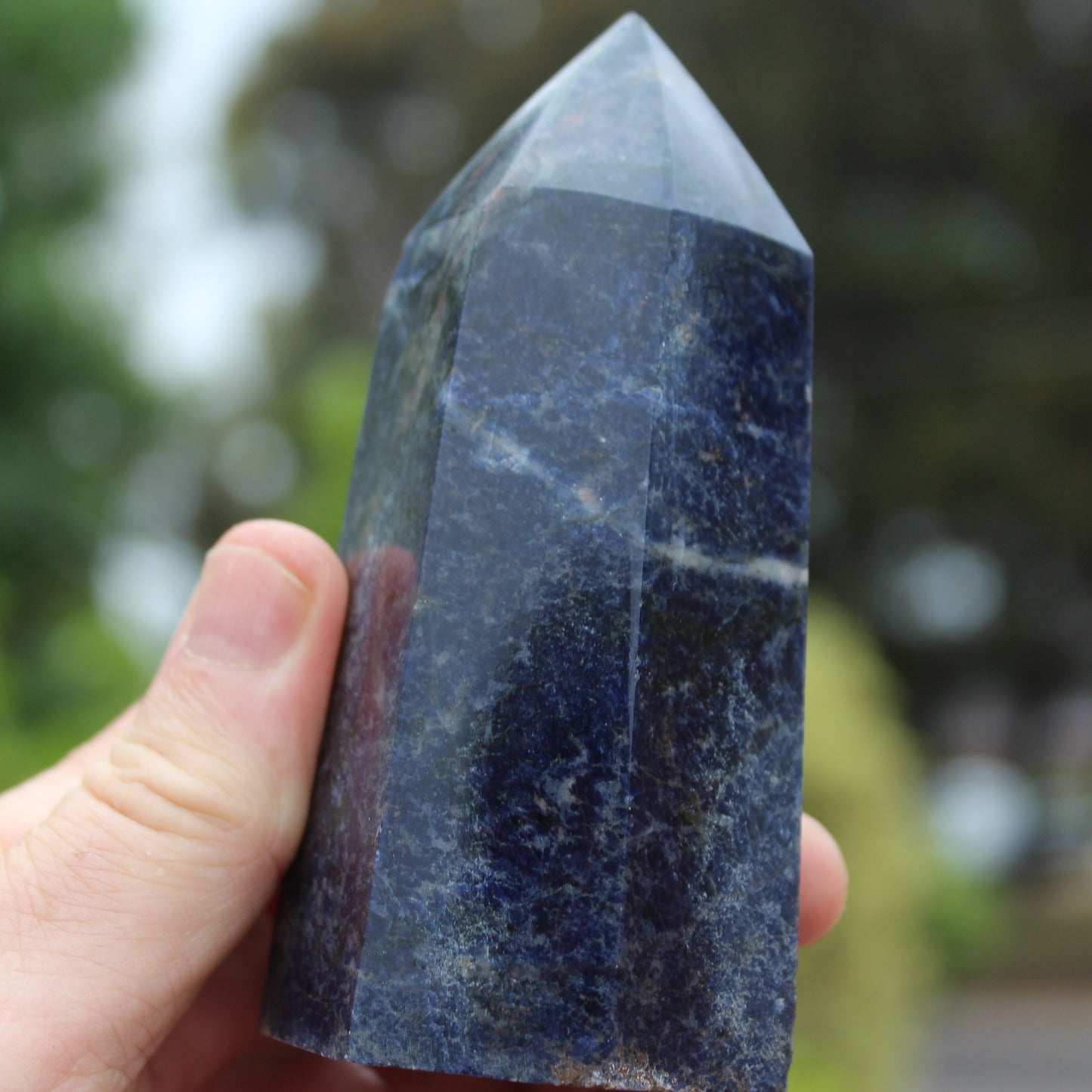 Sodalite obelisk 328g Rocks and Things