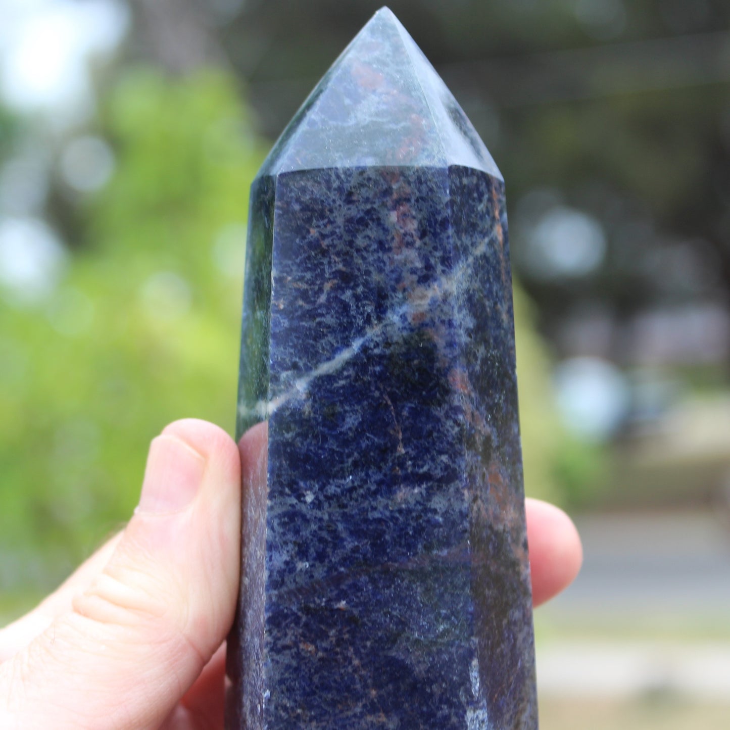 Sodalite obelisk 328g Rocks and Things