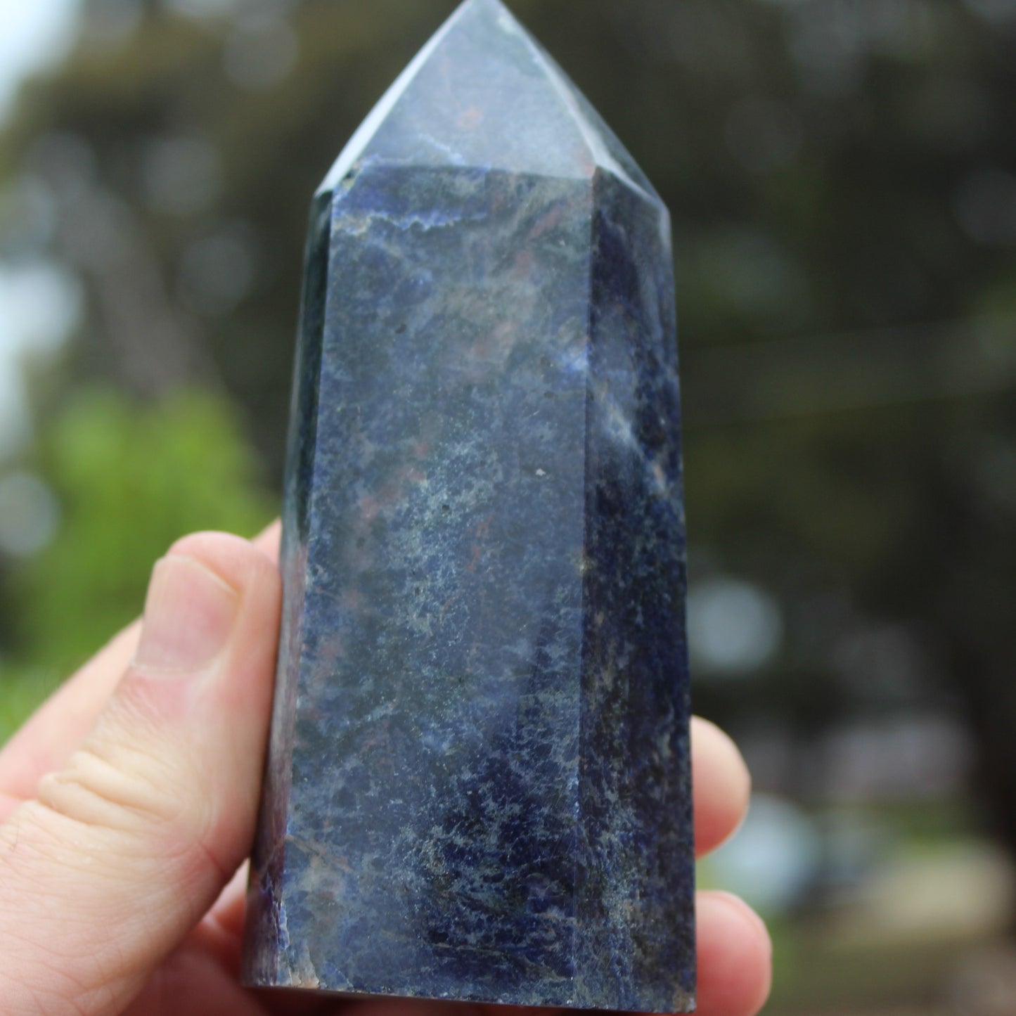Sodalite obelisk 328g Rocks and Things