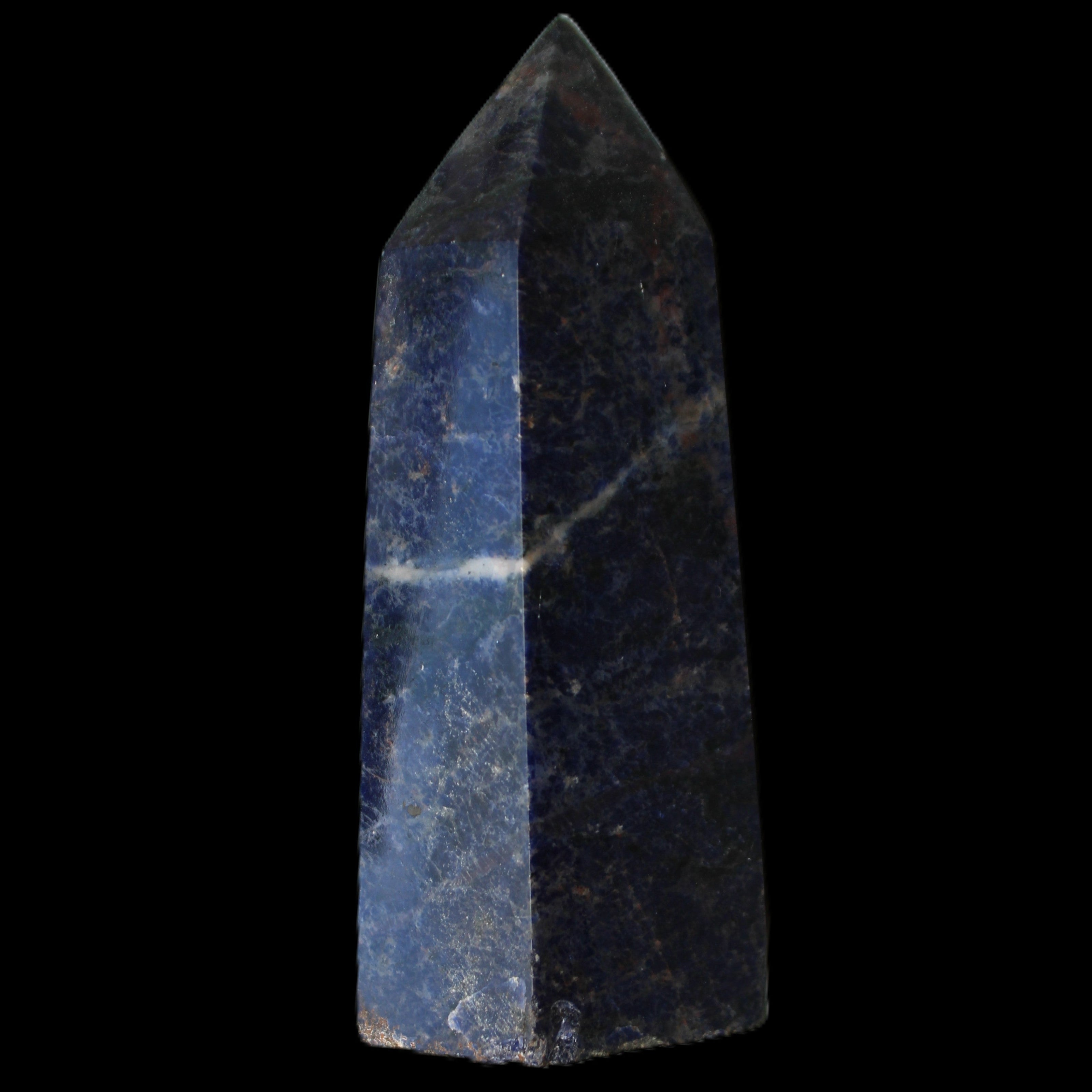 Sodalite obelisk 328g in sunlight - Rocks and Things Store