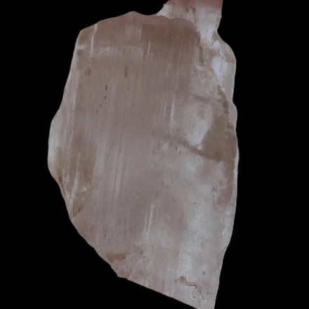 Kunzite crystal from Earth Mine, Pakistan 76.1ct 15g in sunlight - Rocks and Things Store