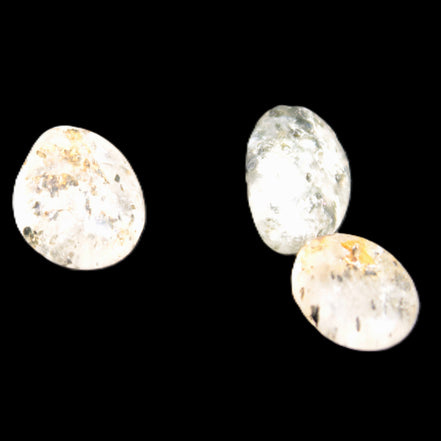 Biotite in Quartz 3 polished crystals 11-12g Rocks and Things