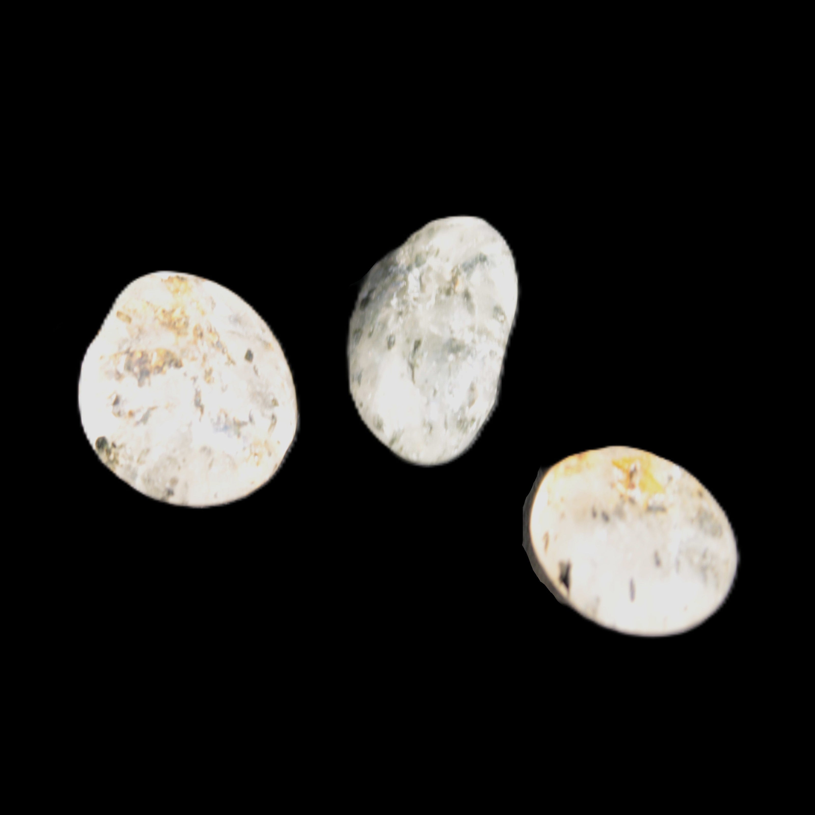 Biotite in Quartz 3 polished crystals 11-12g Rocks and Things