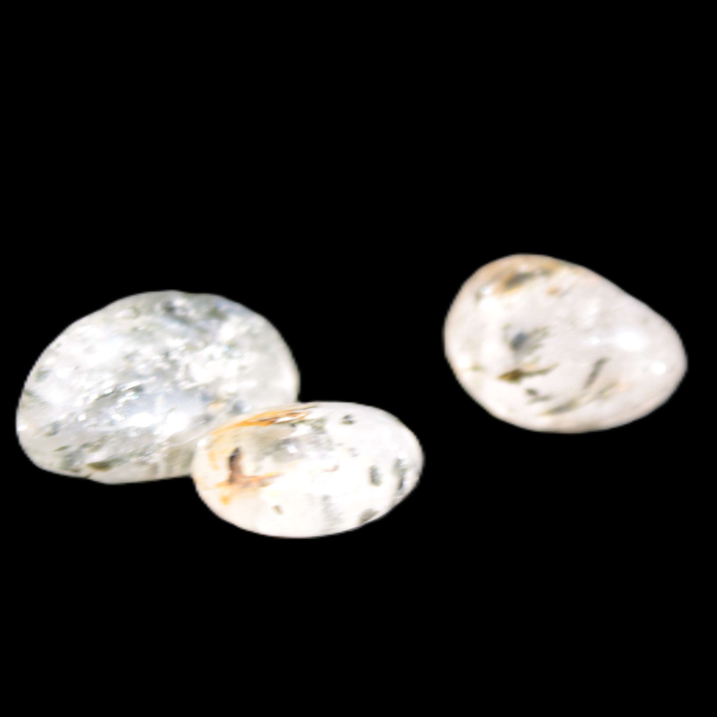 Biotite in Quartz 3 polished crystals 11-12g Rocks and Things