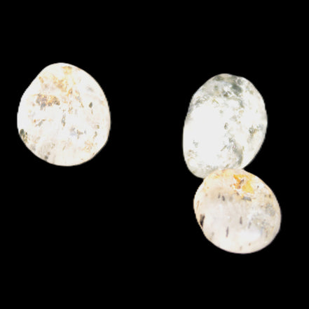 Biotite in Quartz 3 polished crystals 11-12g in sunlight - Rocks and Things Store