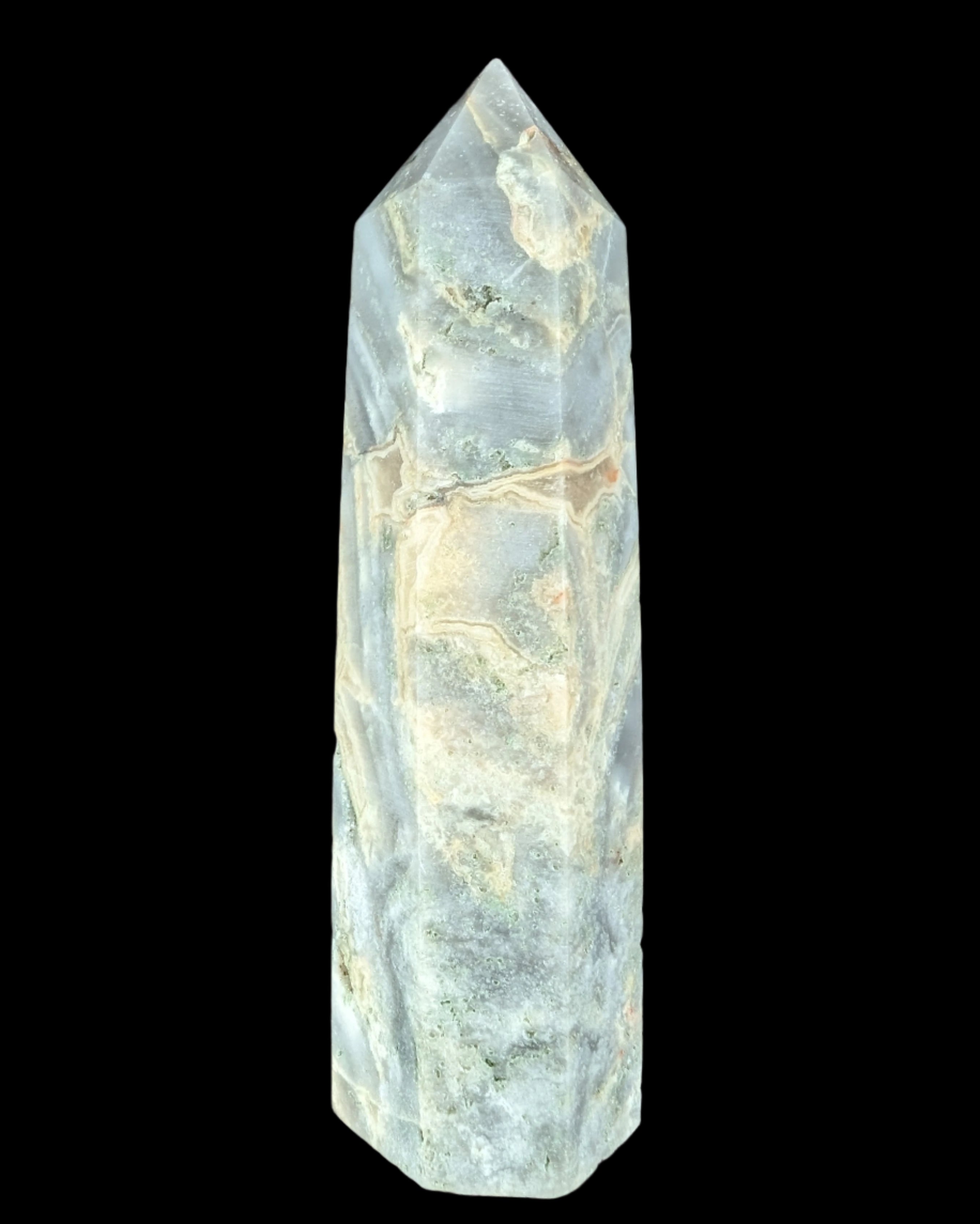 Claybank Agate Marquise wand 74g - Rocks and Things Store