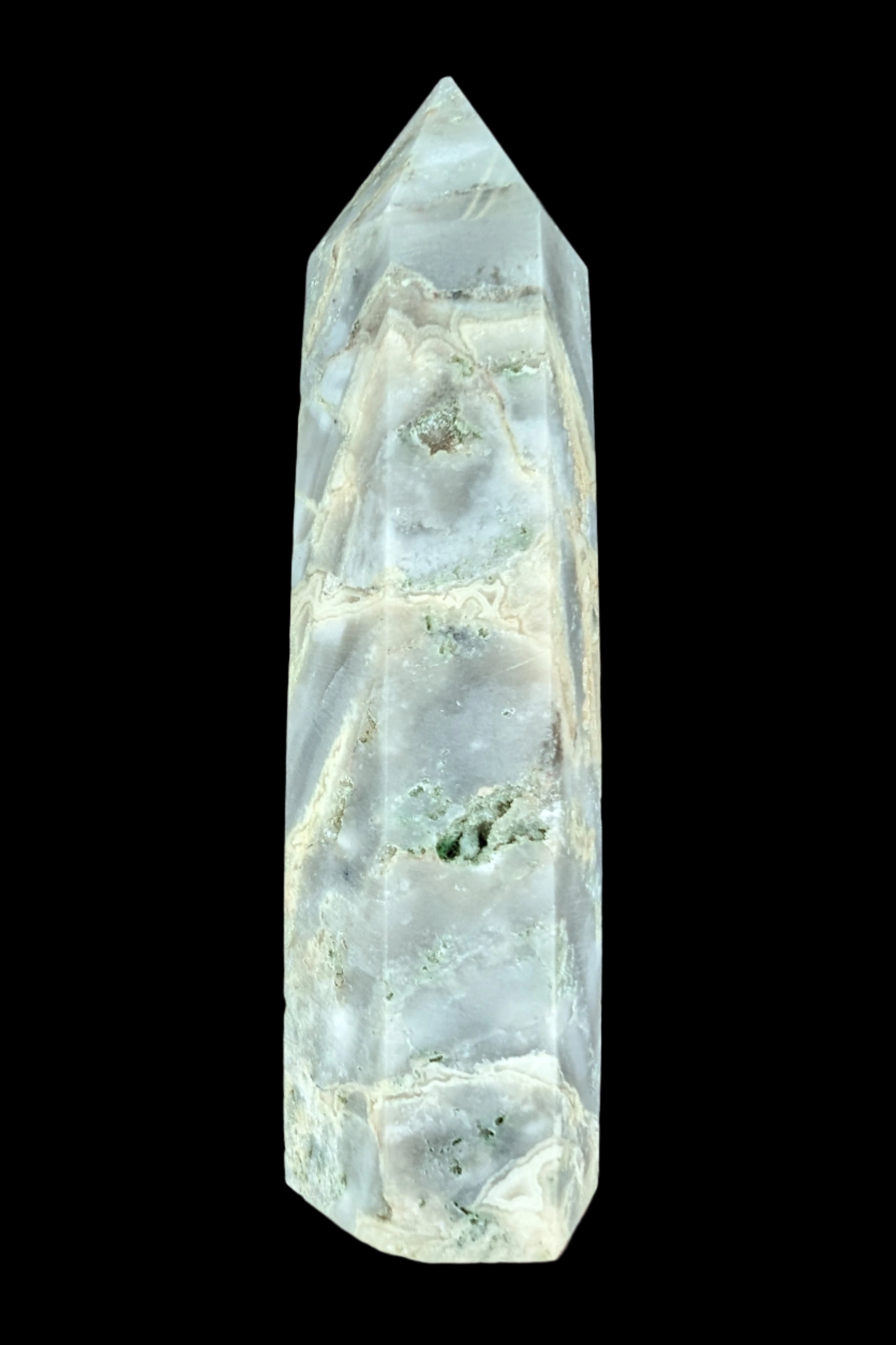 Claybank Agate Marquise wand 74g - Rocks and Things Store