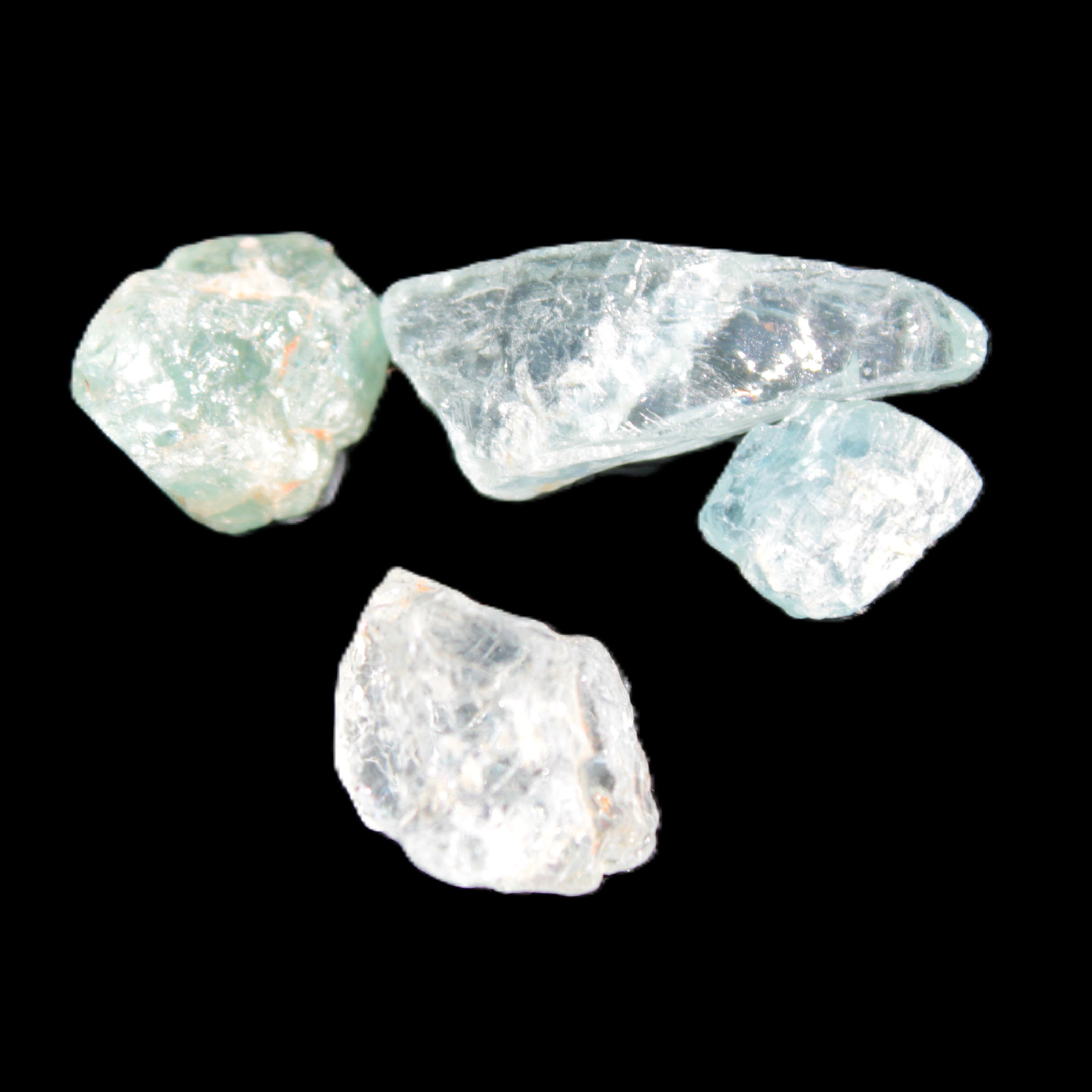 Aquamarine natural 4 crystals 5-8g Rocks and Things