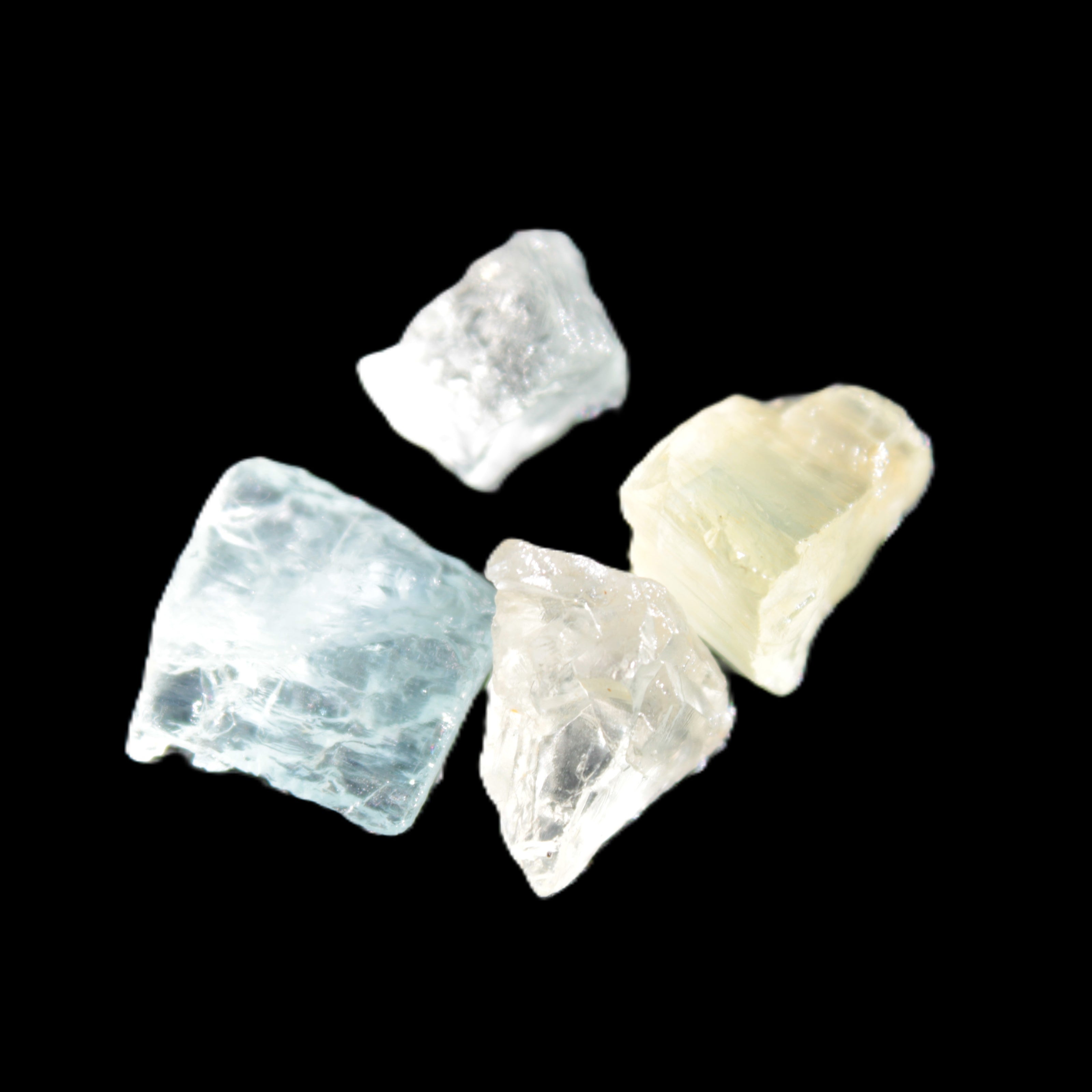 Aquamarine natural 4 crystals 5-8g Rocks and Things