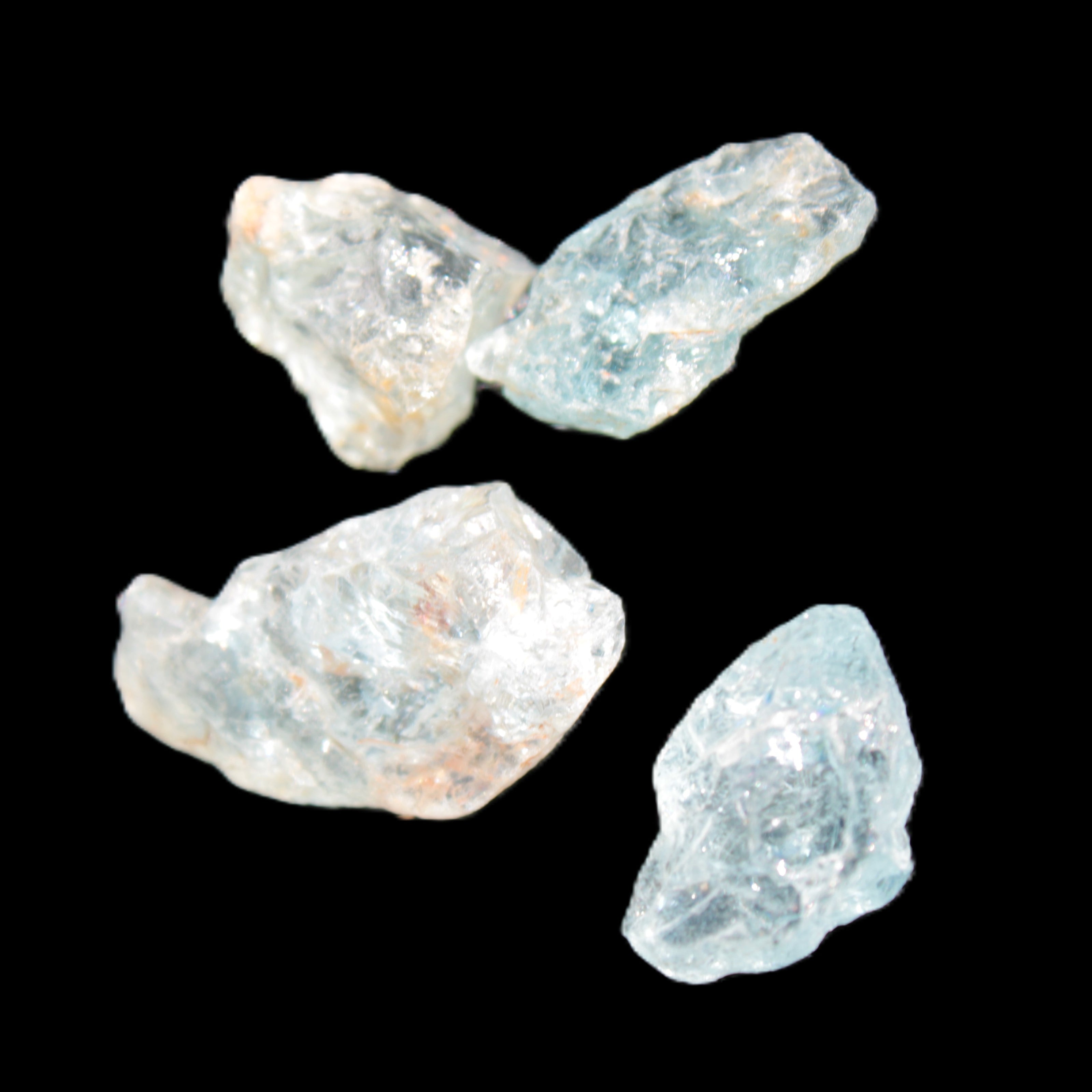 Aquamarine natural 4 crystals 5-8g Rocks and Things