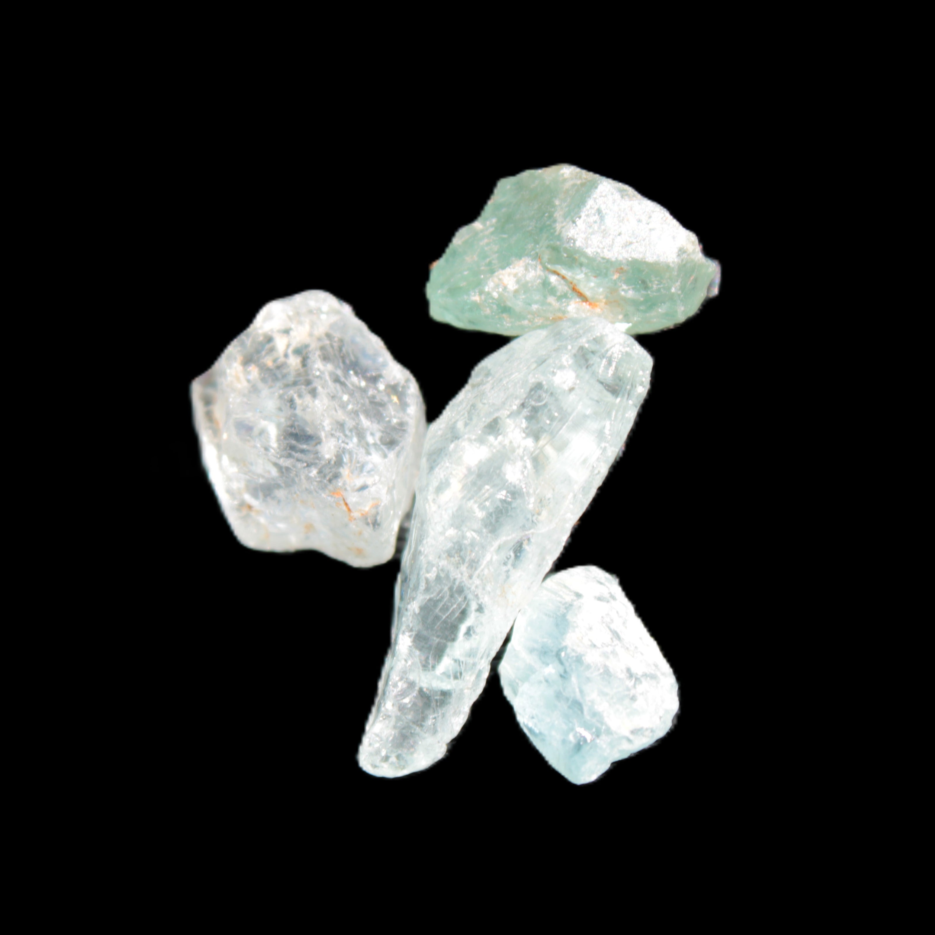 Aquamarine natural 4 crystals 5-8g Rocks and Things