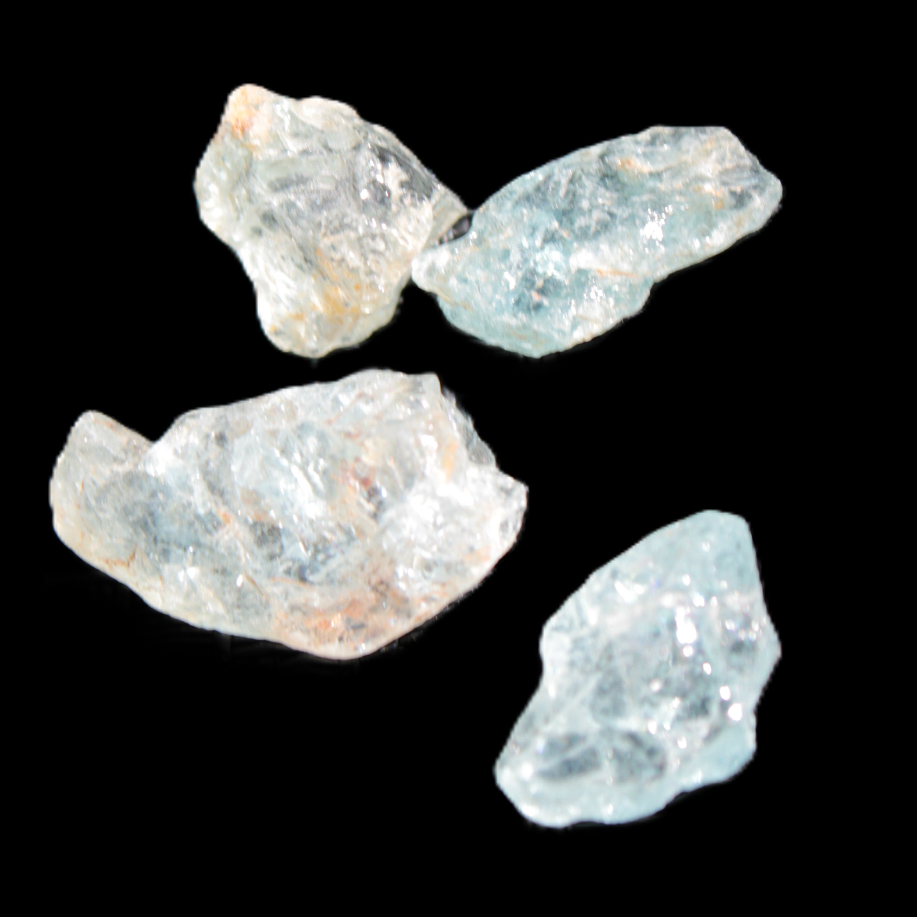 Aquamarine natural 4 crystals 5-8g Rocks and Things