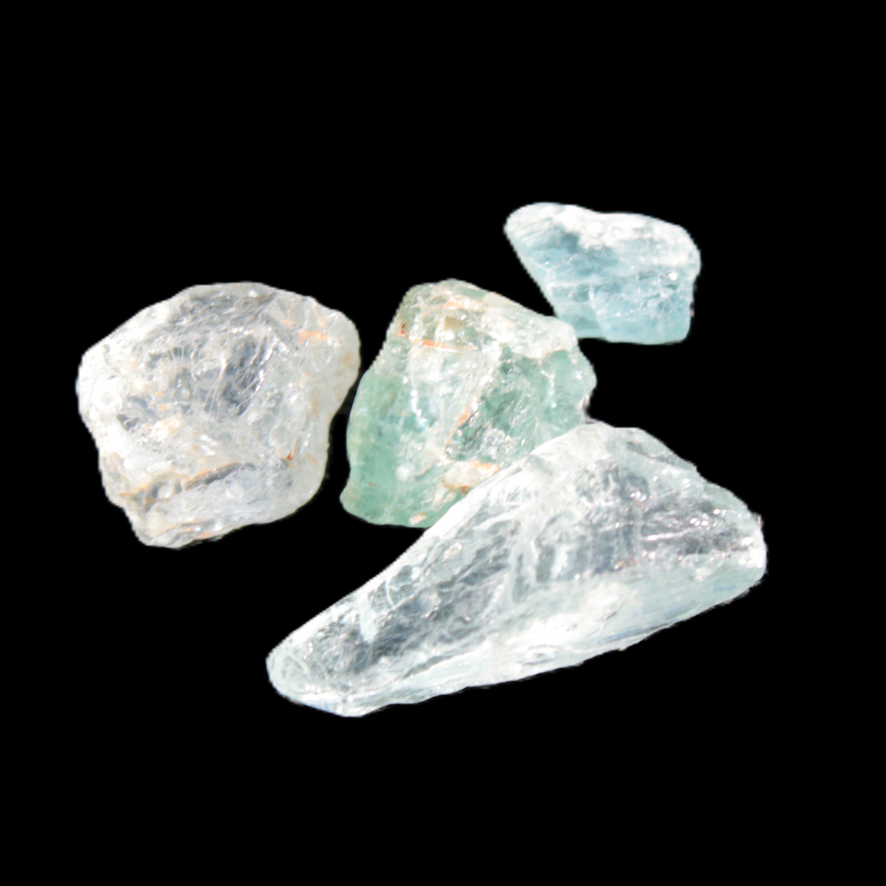 Aquamarine natural 4 crystals 5-8g Rocks and Things