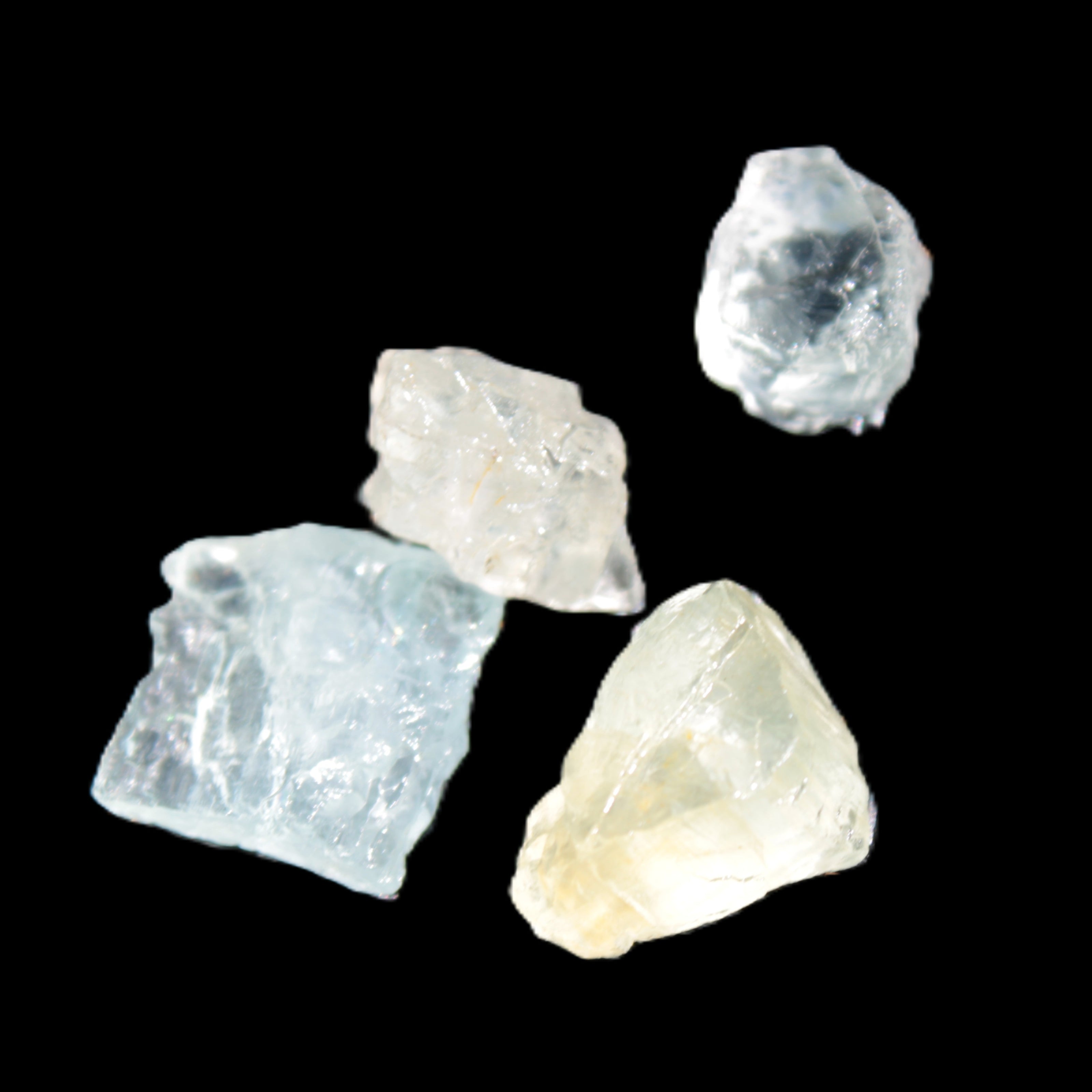 Aquamarine natural 4 crystals 5-8g Rocks and Things