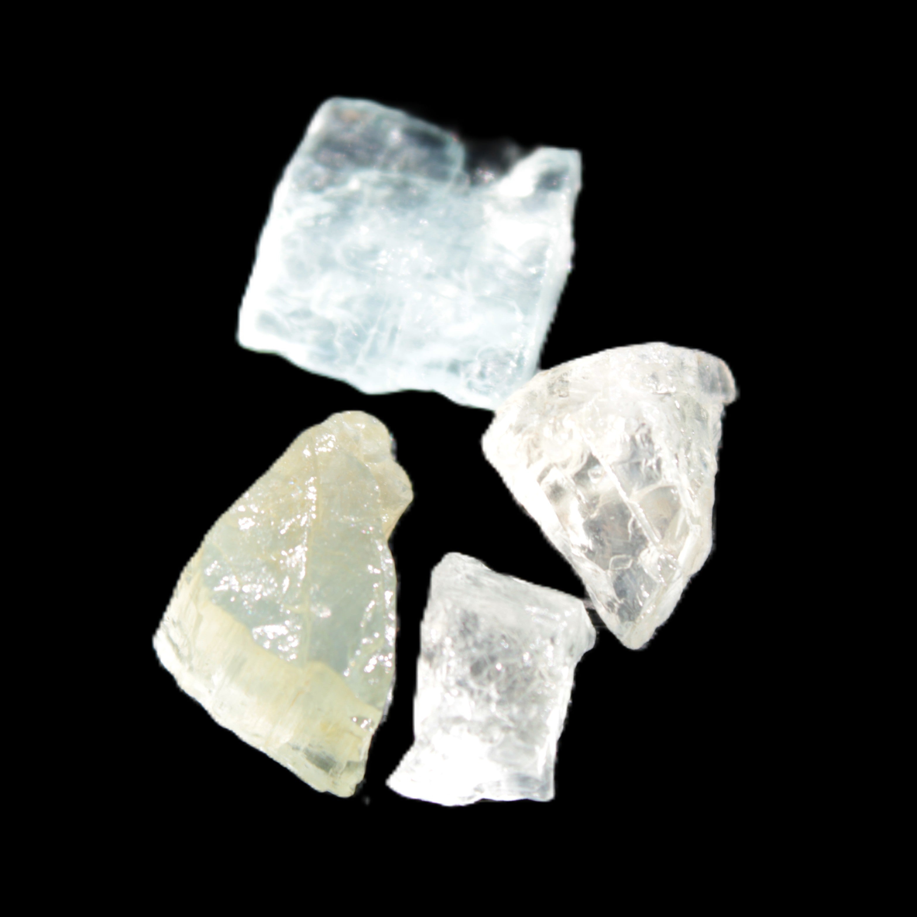 Aquamarine natural 4 crystals 5-8g Rocks and Things
