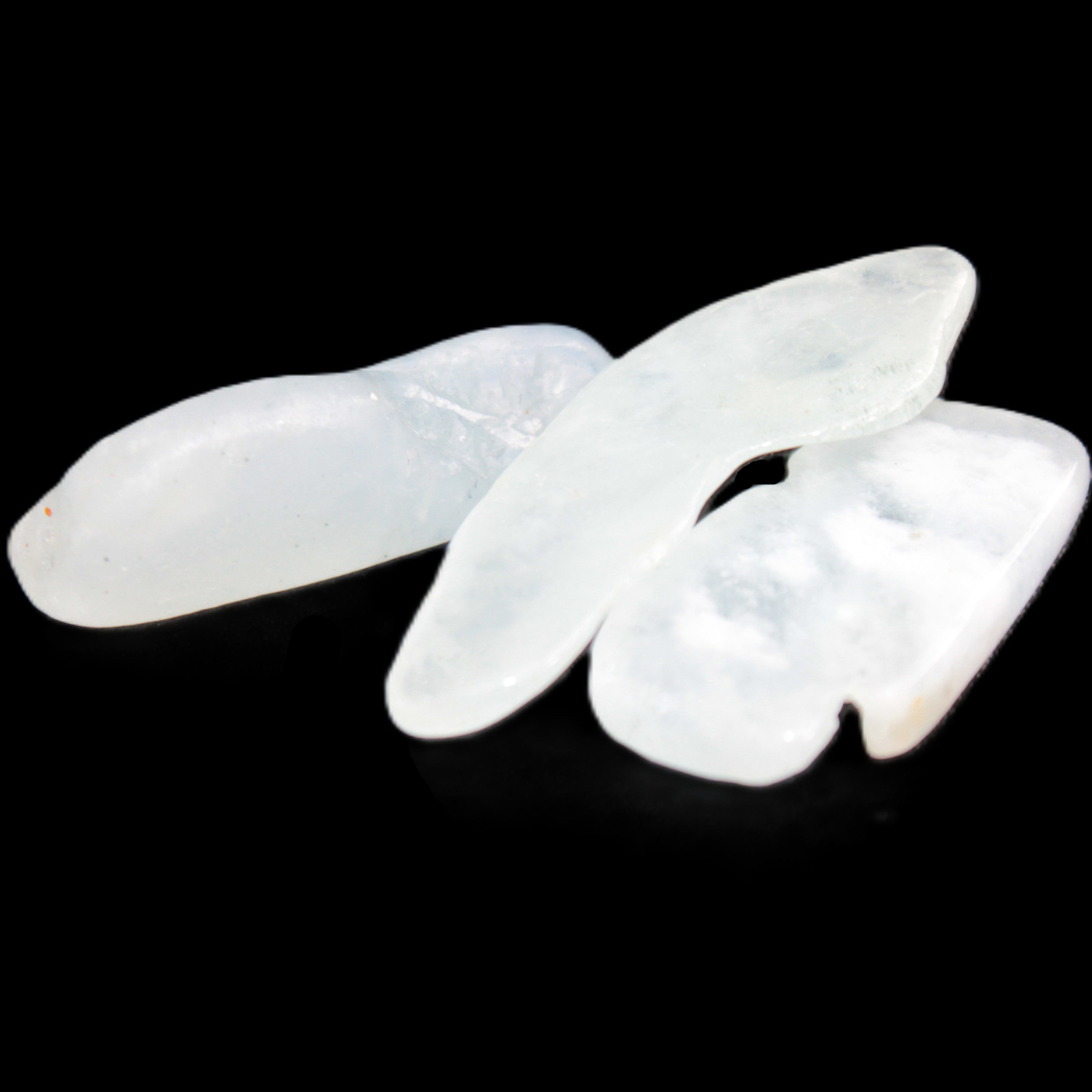 Aquamarine 3/4 polished crystals 8g Rocks and Things