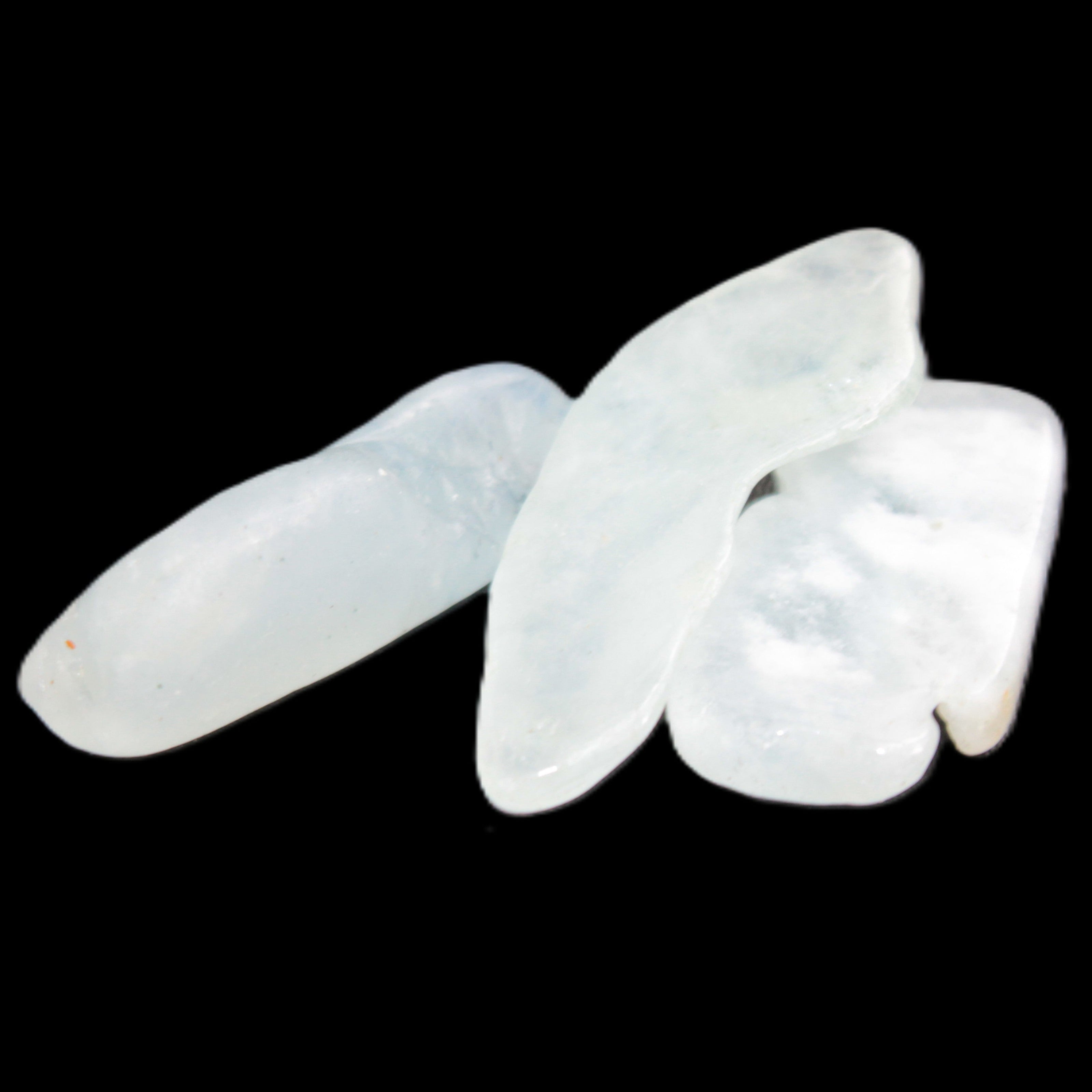 Aquamarine 3/4 polished crystals 8g Rocks and Things