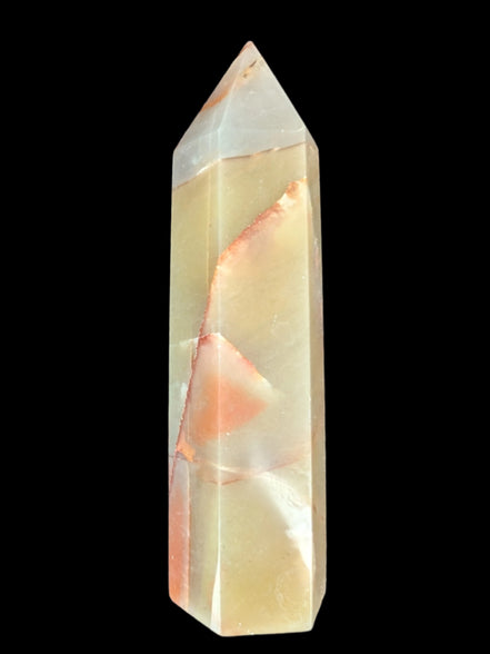 Red and Yellow Chalcedony wand 90g - Rocks and Things Store
