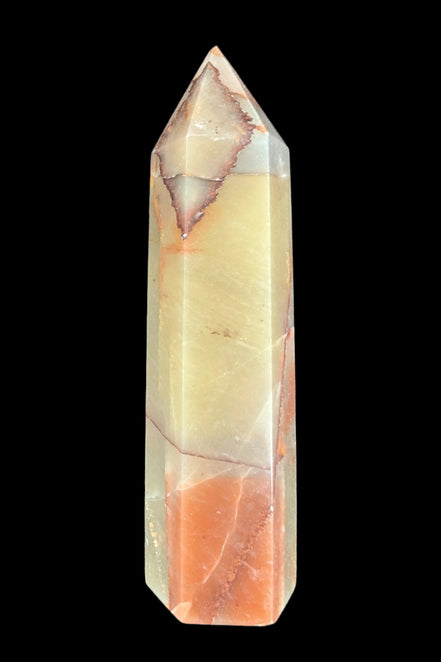 Red and Yellow Chalcedony wand 90g - Rocks and Things Store